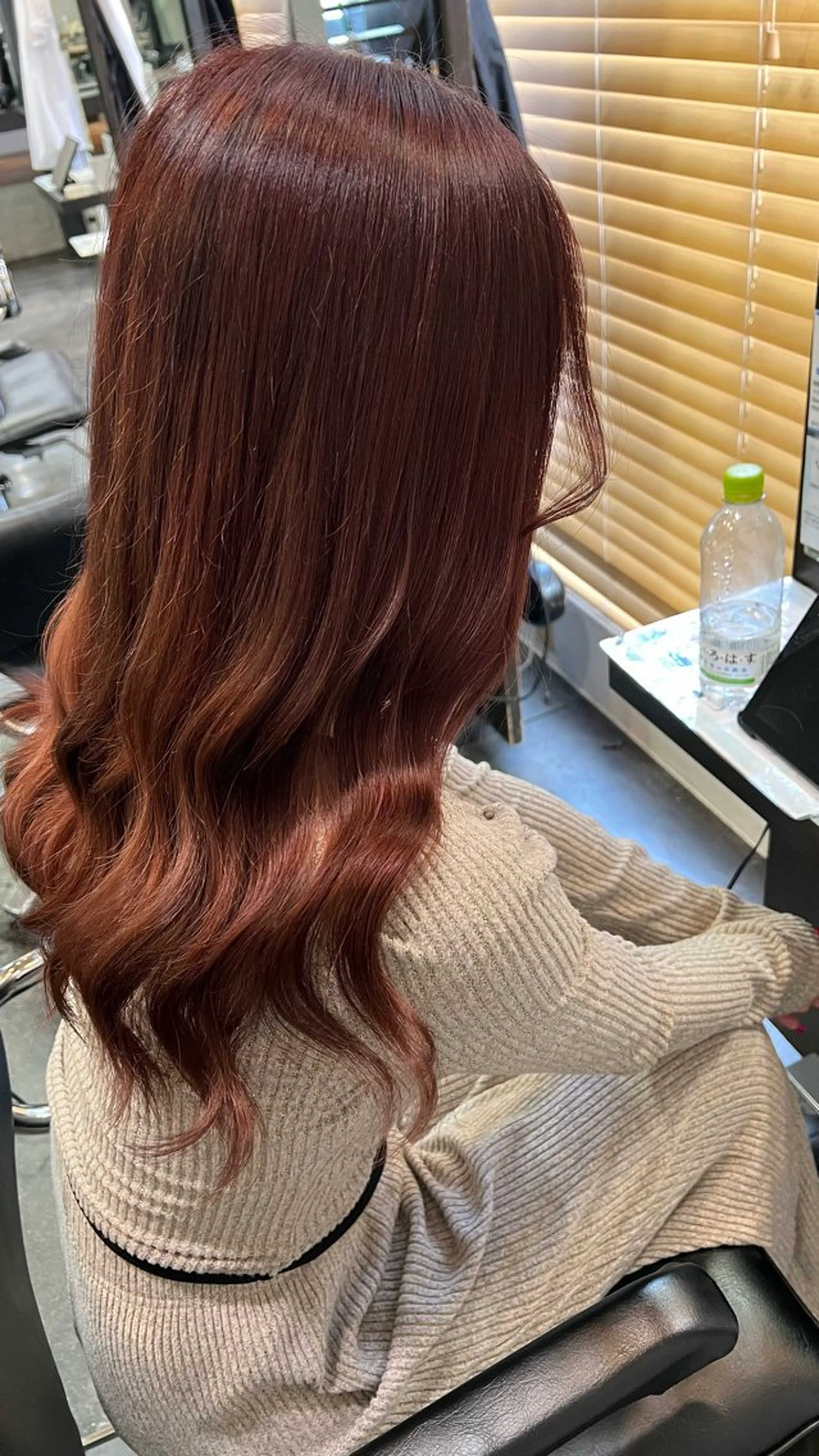 ロング カラー ブラウンカラー ピンクカラー ピンクブラウン 南草津/トレンドカラ ー/パーマ　西村美月のヘアスタイル