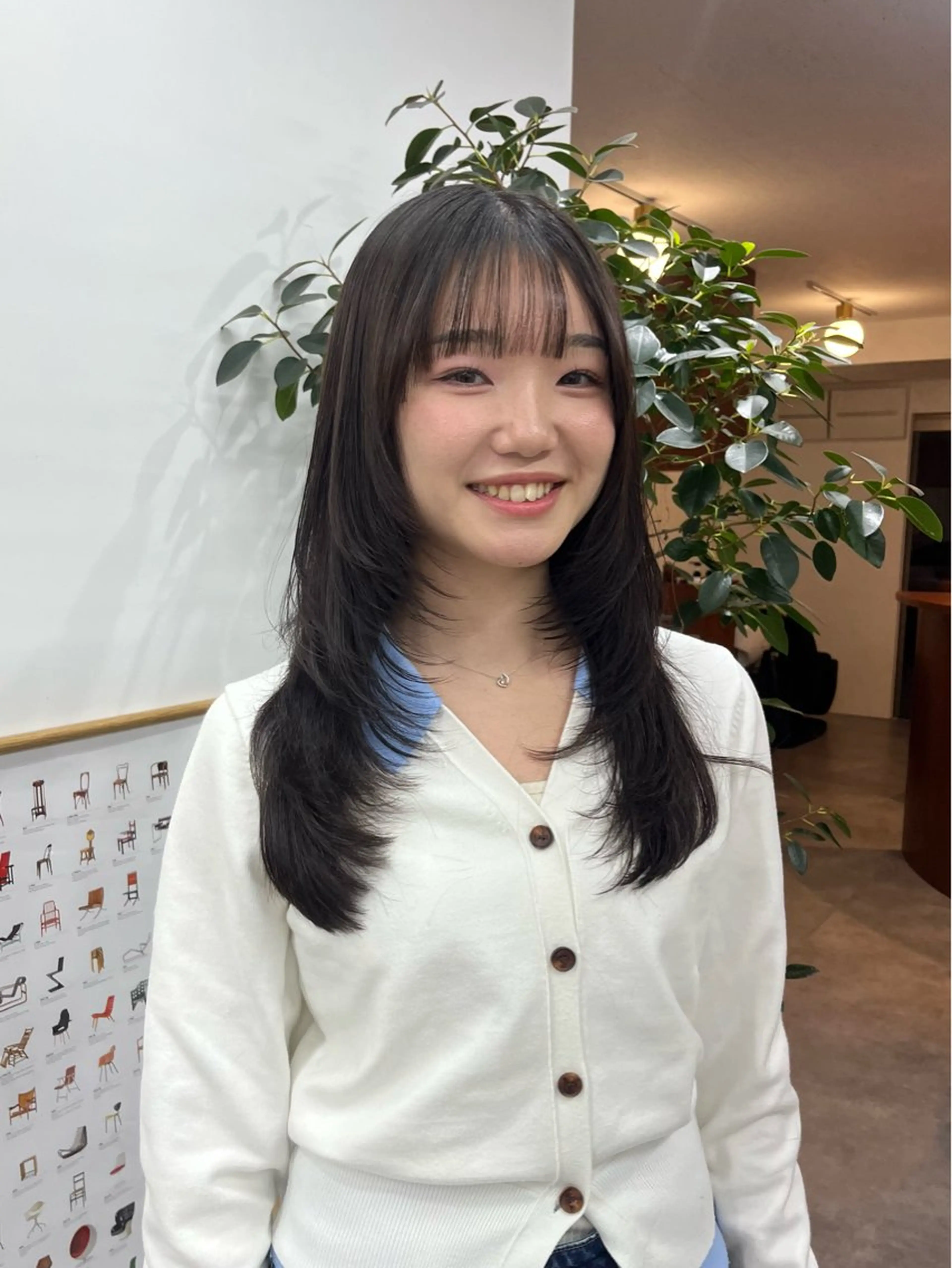 セミロング レイヤーカット カット 🟣niw SHUNNA🟣のヘアスタイル