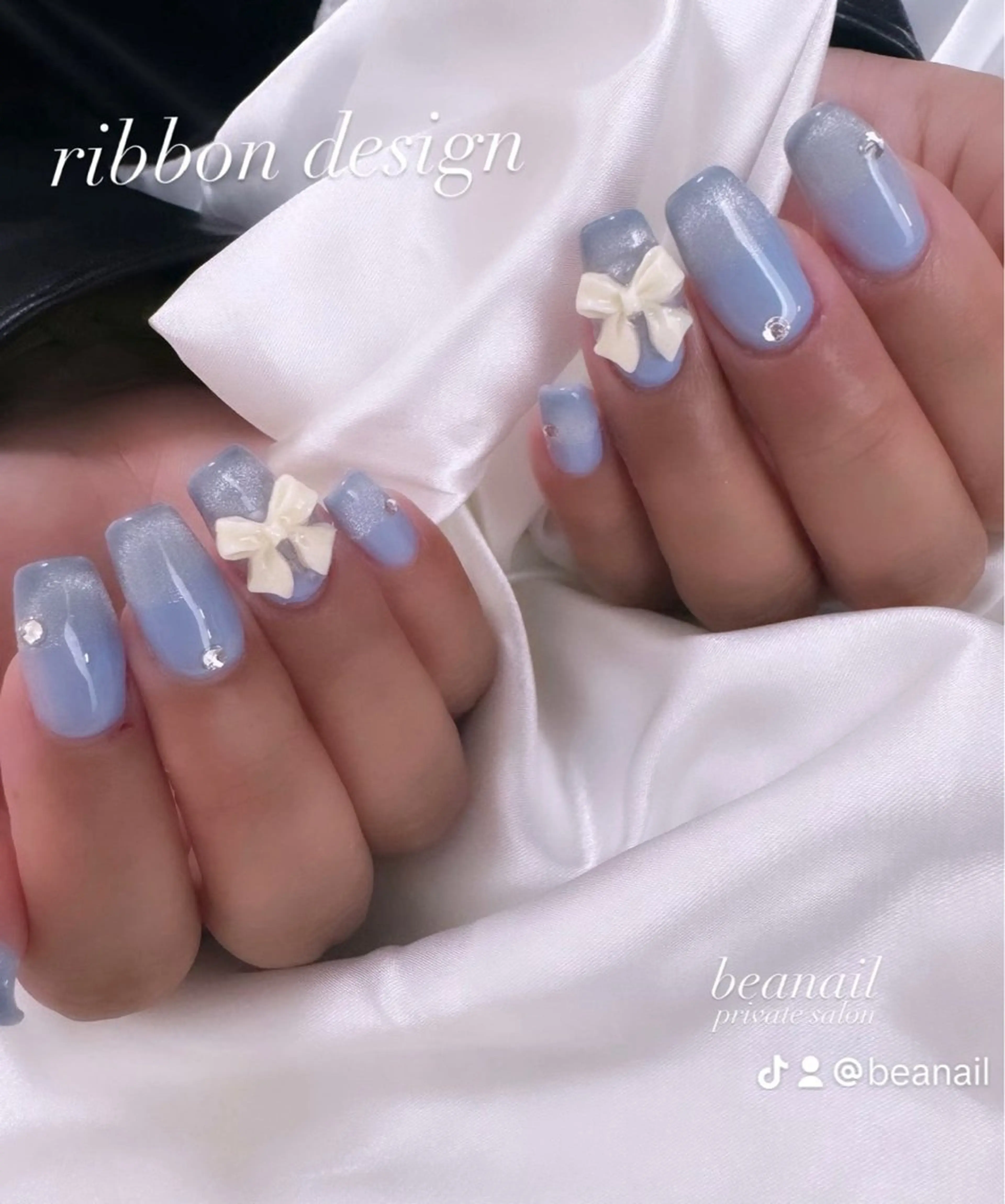 ネイル リボン bea nailのネイルデザイン