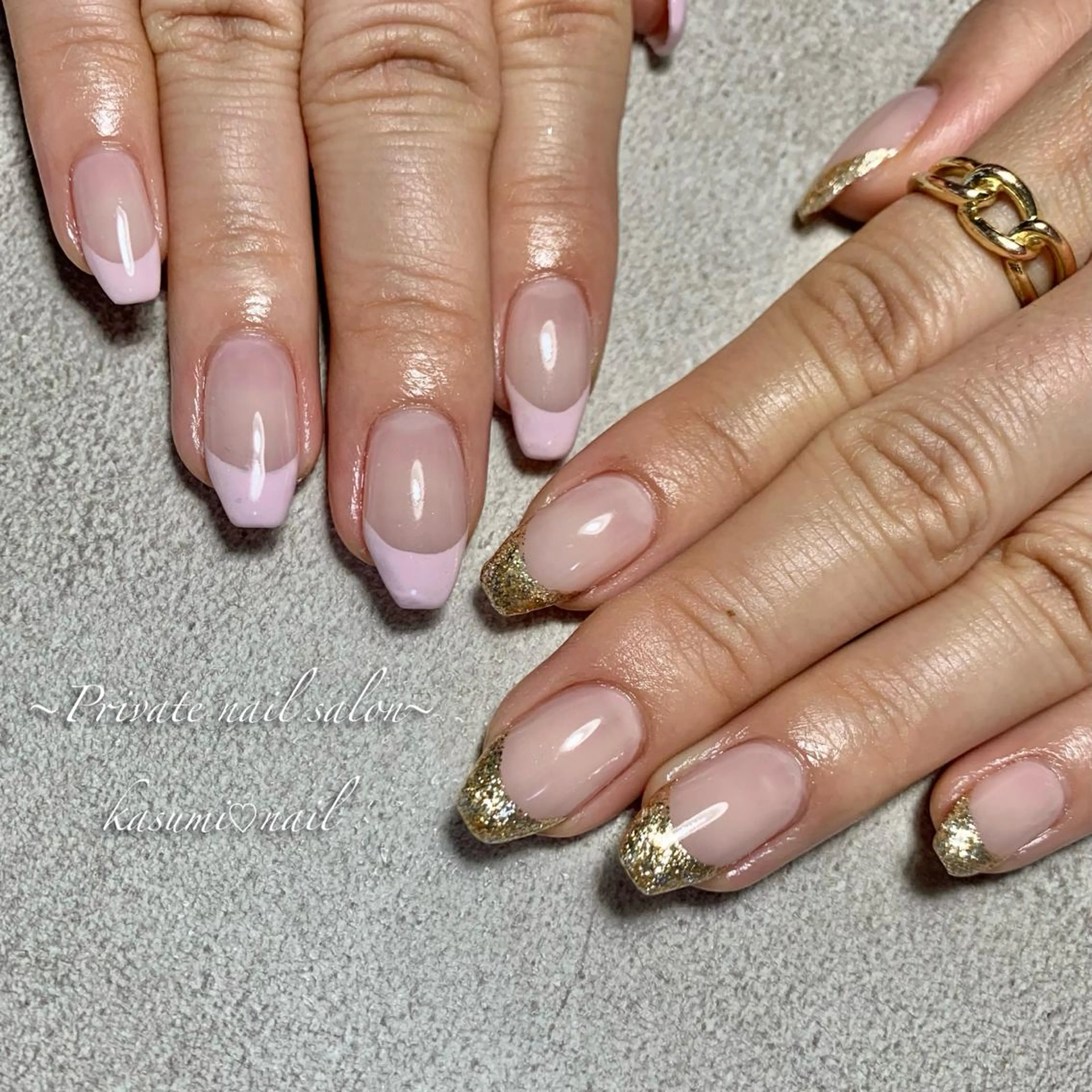 ネイル ラメ(グリッター) マグネットネイル ミラーネイル ニュアンスネイル 冬ネイル KASUMI♡ Nailのネイルデザイン