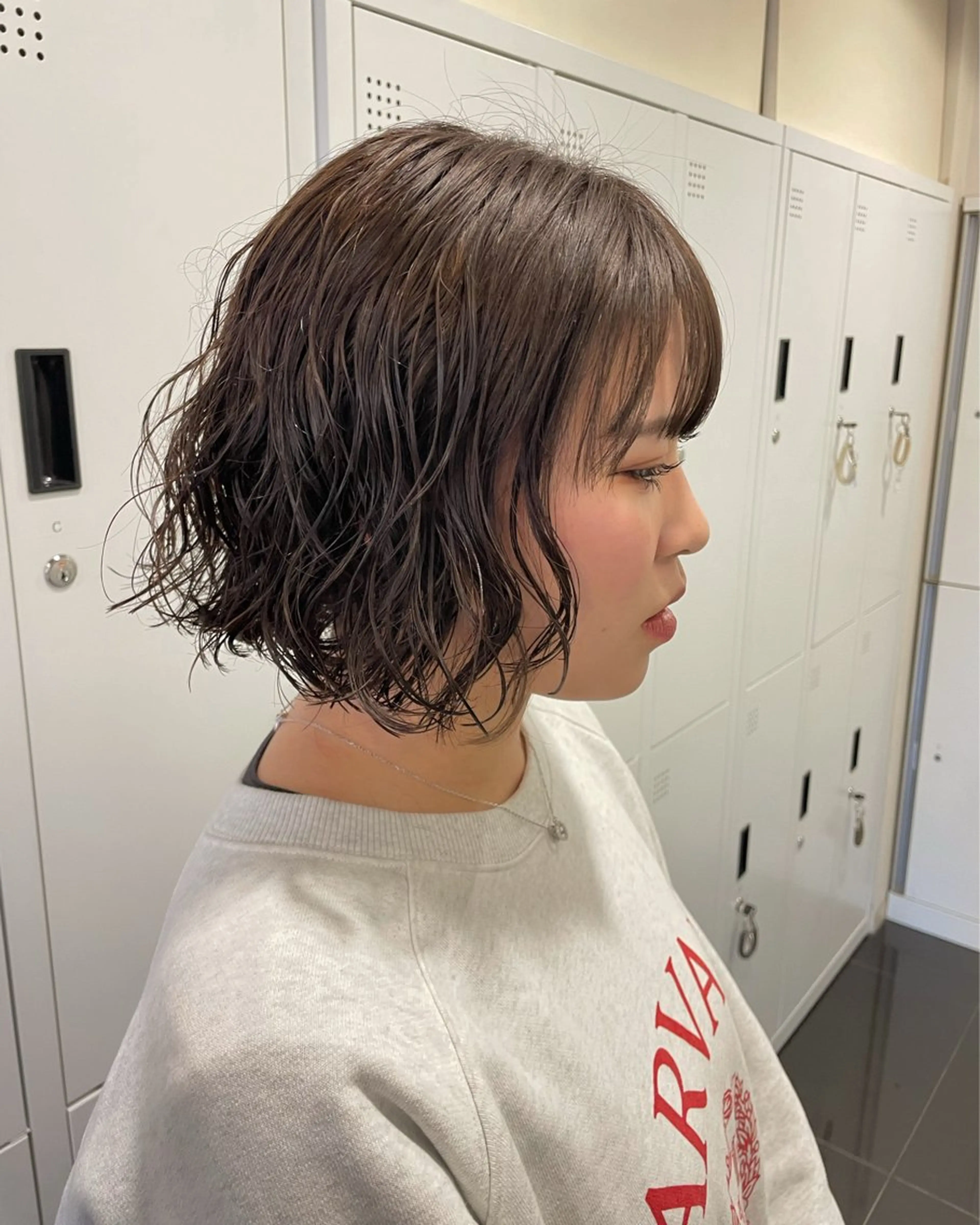 ショート パーマ カット パーマ ボブ/透明感 カラー /風花のヘアスタイル
