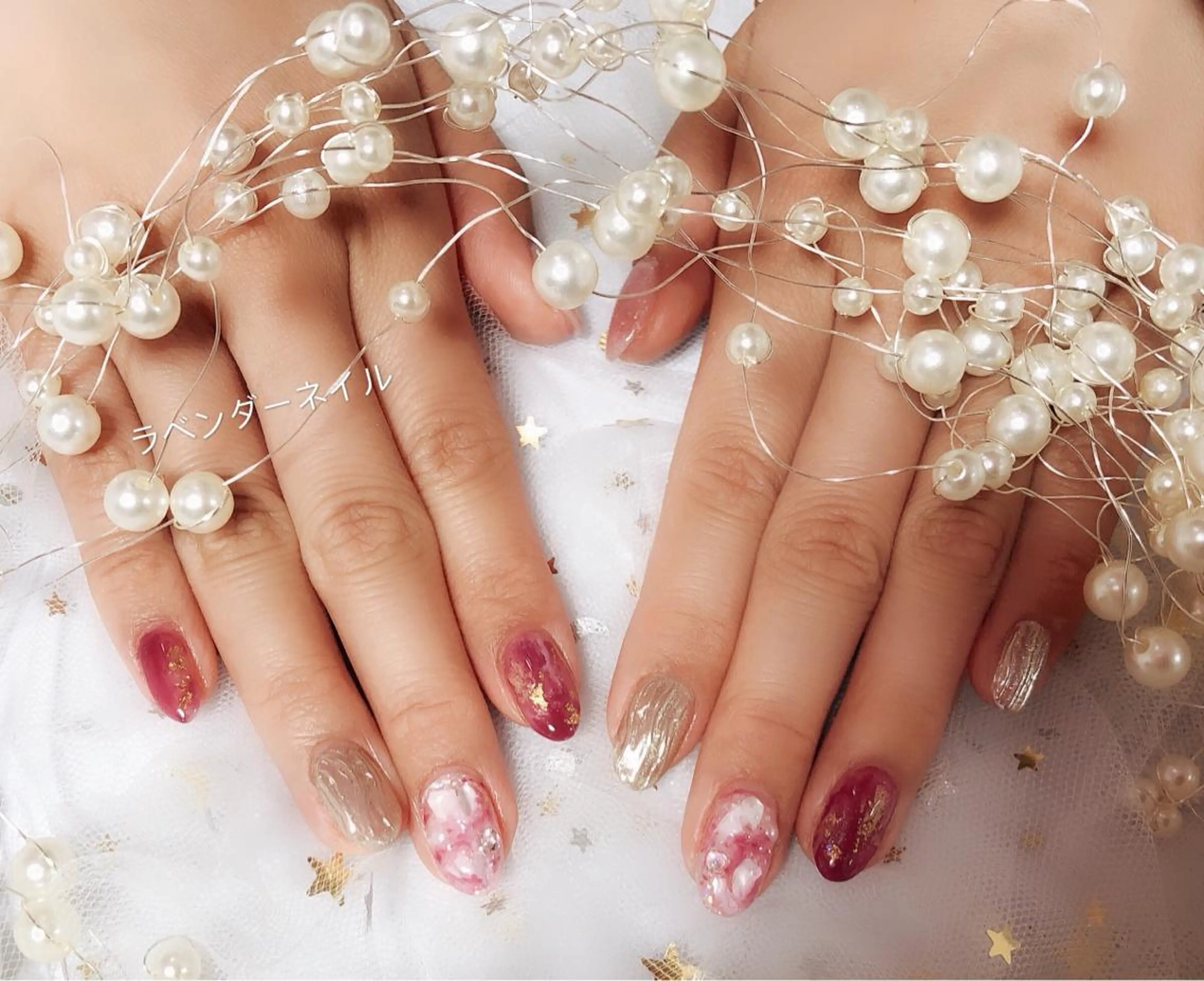 ネイル ラベンダー💖日暮里 ルル💖ネイルのネイルデザイン