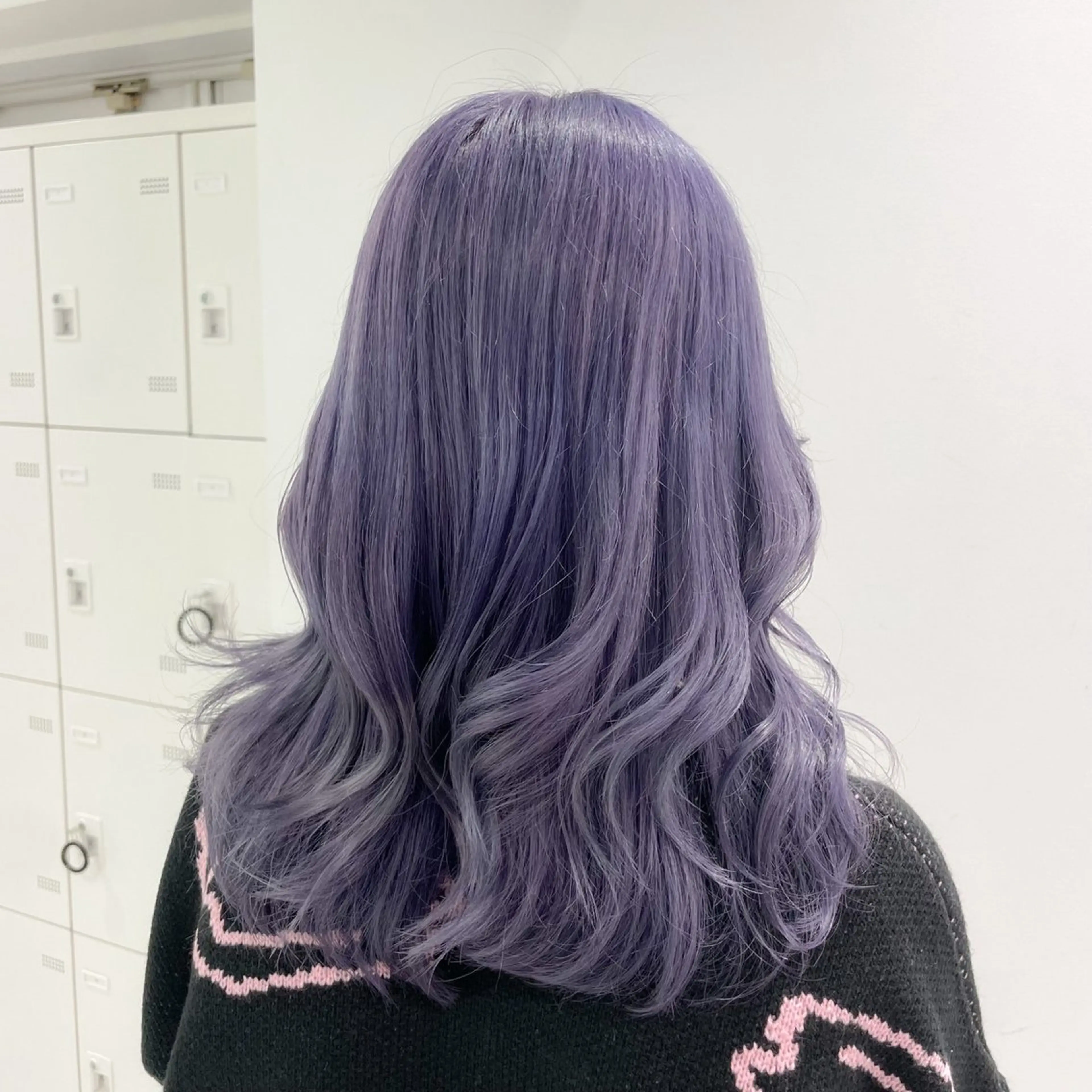 セミロング カラー Over hair_ misakiのヘアスタイル