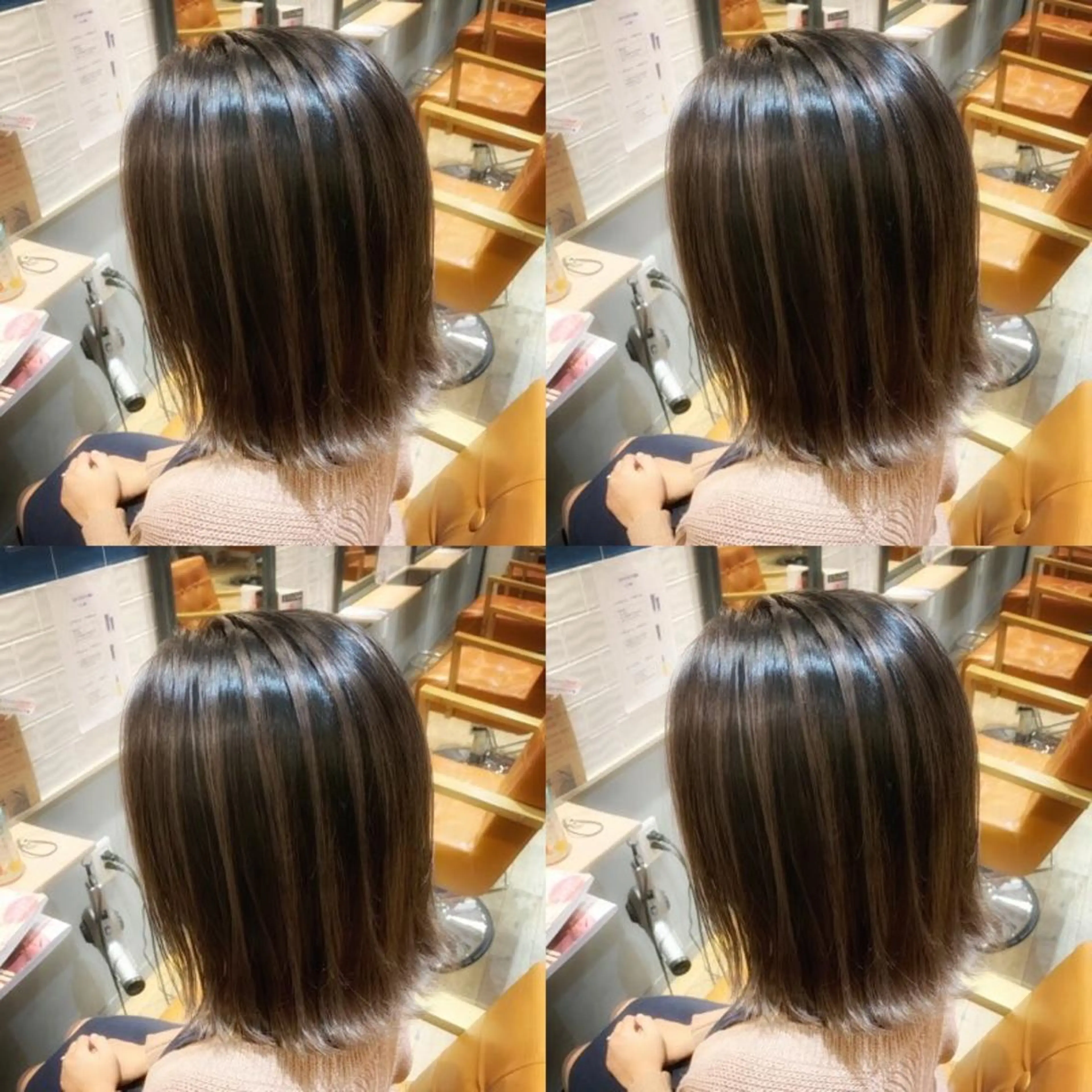 ミディアム レイヤーカット ✨髪質改善✖︎顔周り レイヤー✨ナカムラのヘアスタイル