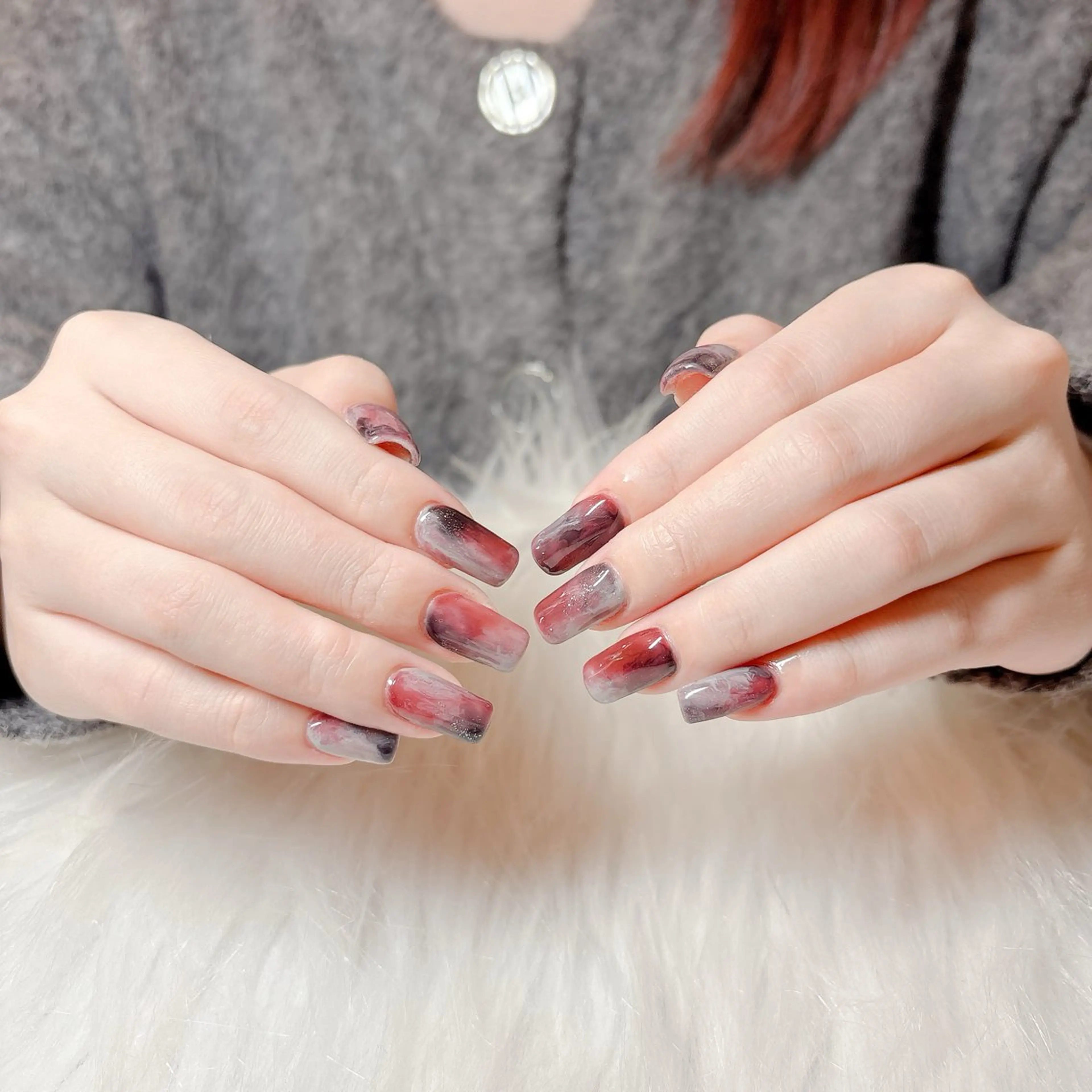 ネイル ラメ(グリッター) ニュアンスネイル ハンドネイル 中野駅徒歩5分💅 ラクロレのネイルデザイン