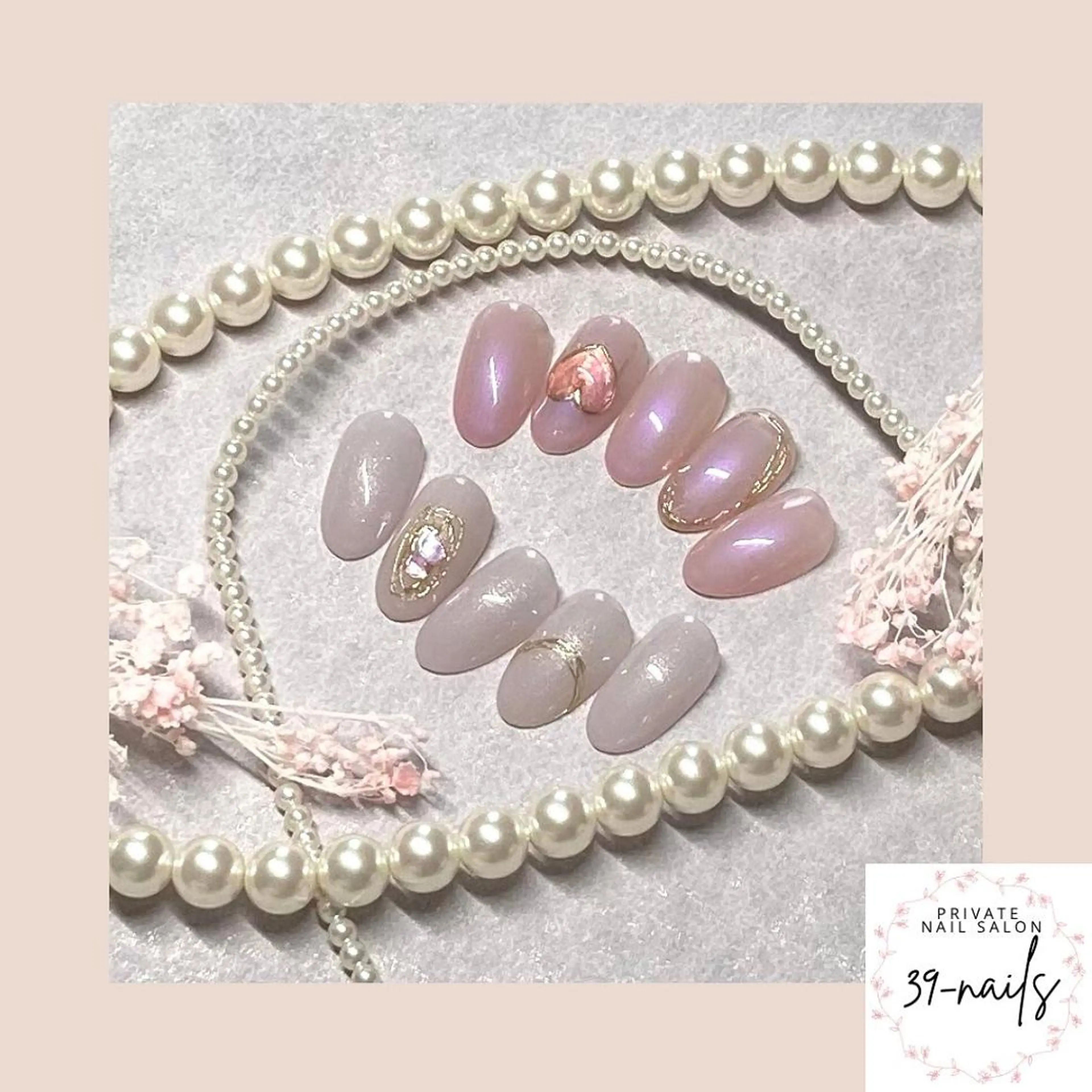 ネイル ニュアンスネイル オフィスネイル シンプルネイル 39-nails EharaMikuのネイルデザイン