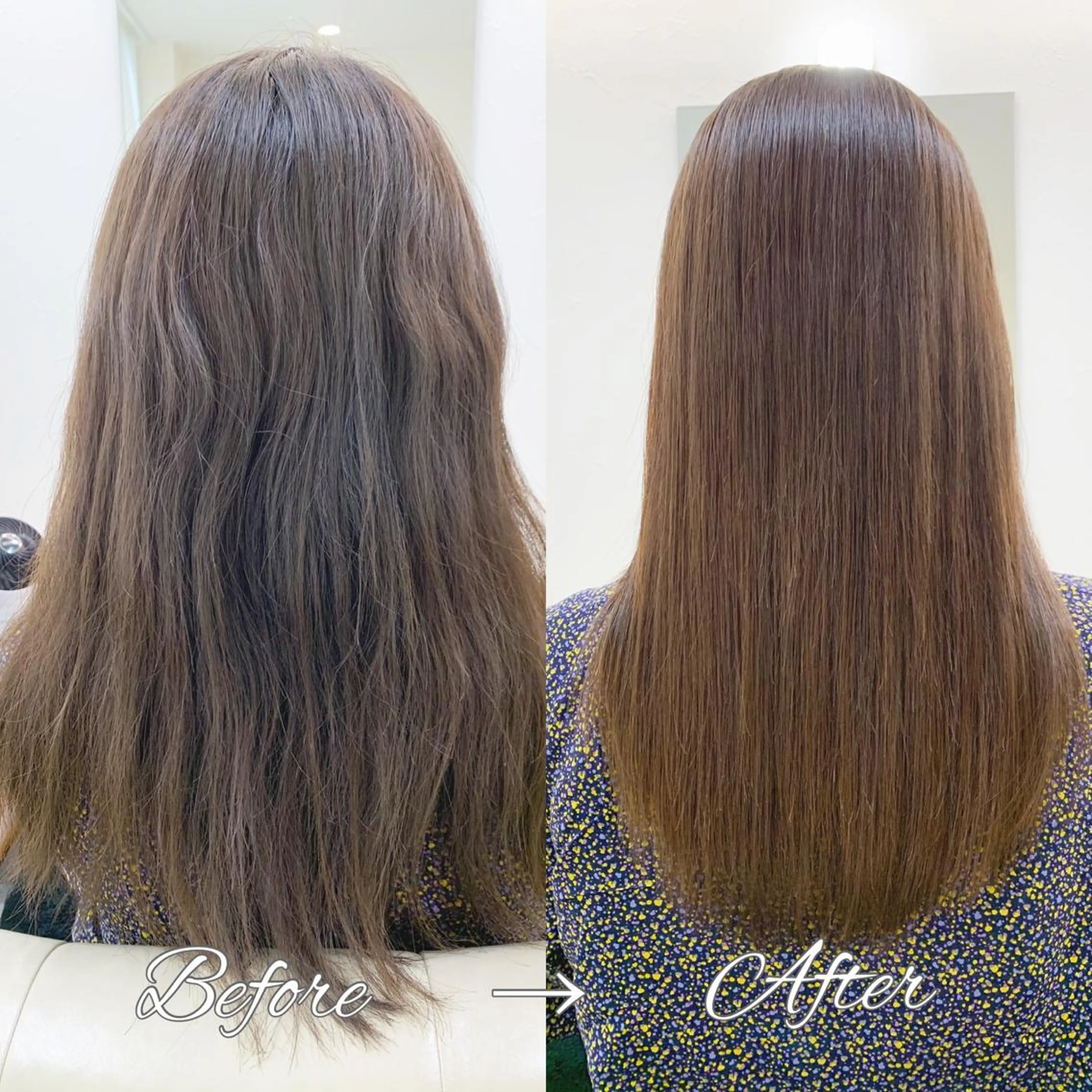 ロング カット 縮毛矯正 H所属・H (エイチ) 烏丸御池店のヘアスタイル