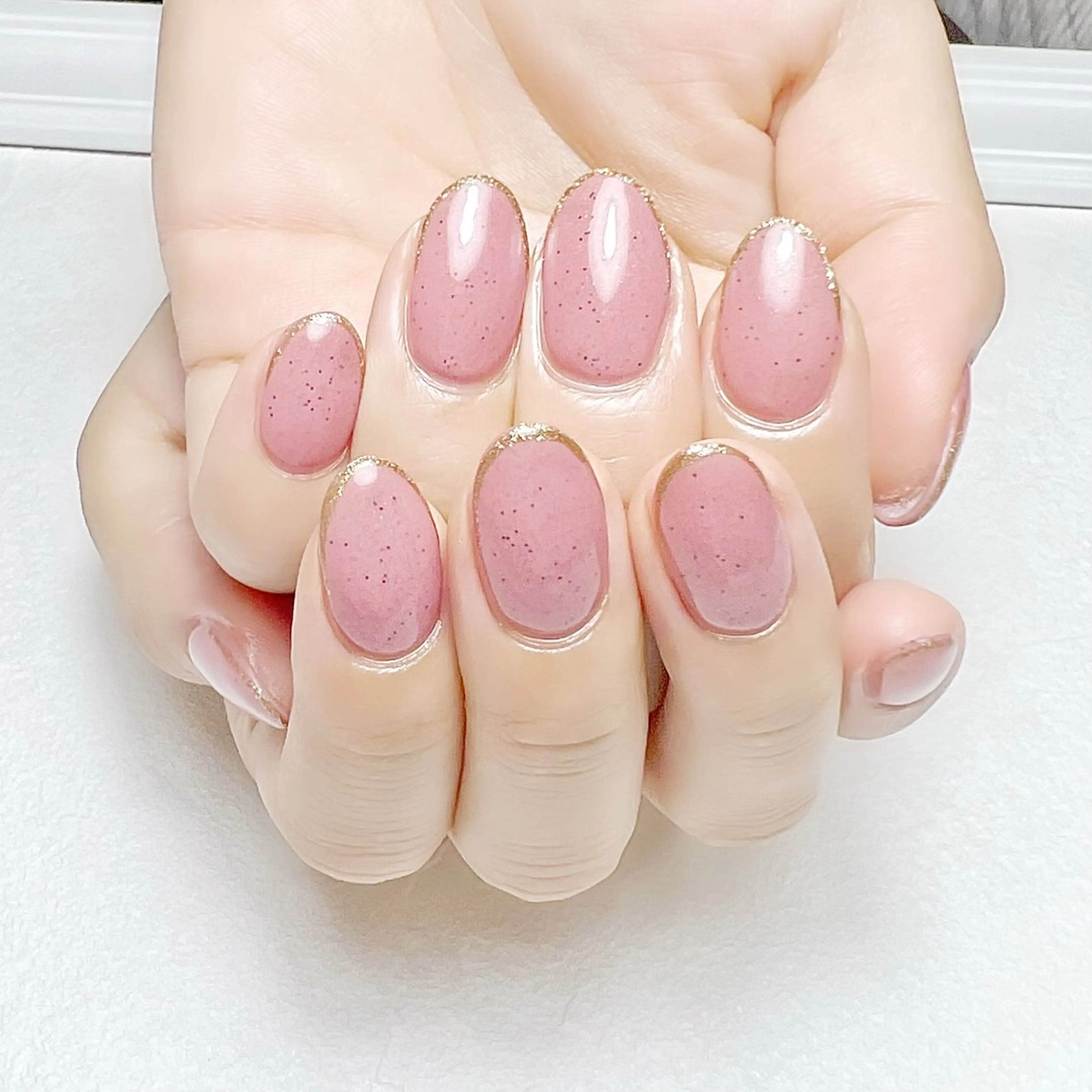 ネイル ジェルネイル ガーリー ラメ(グリッター) オフィスネイル rouse nail RISATOのネイルデザイン