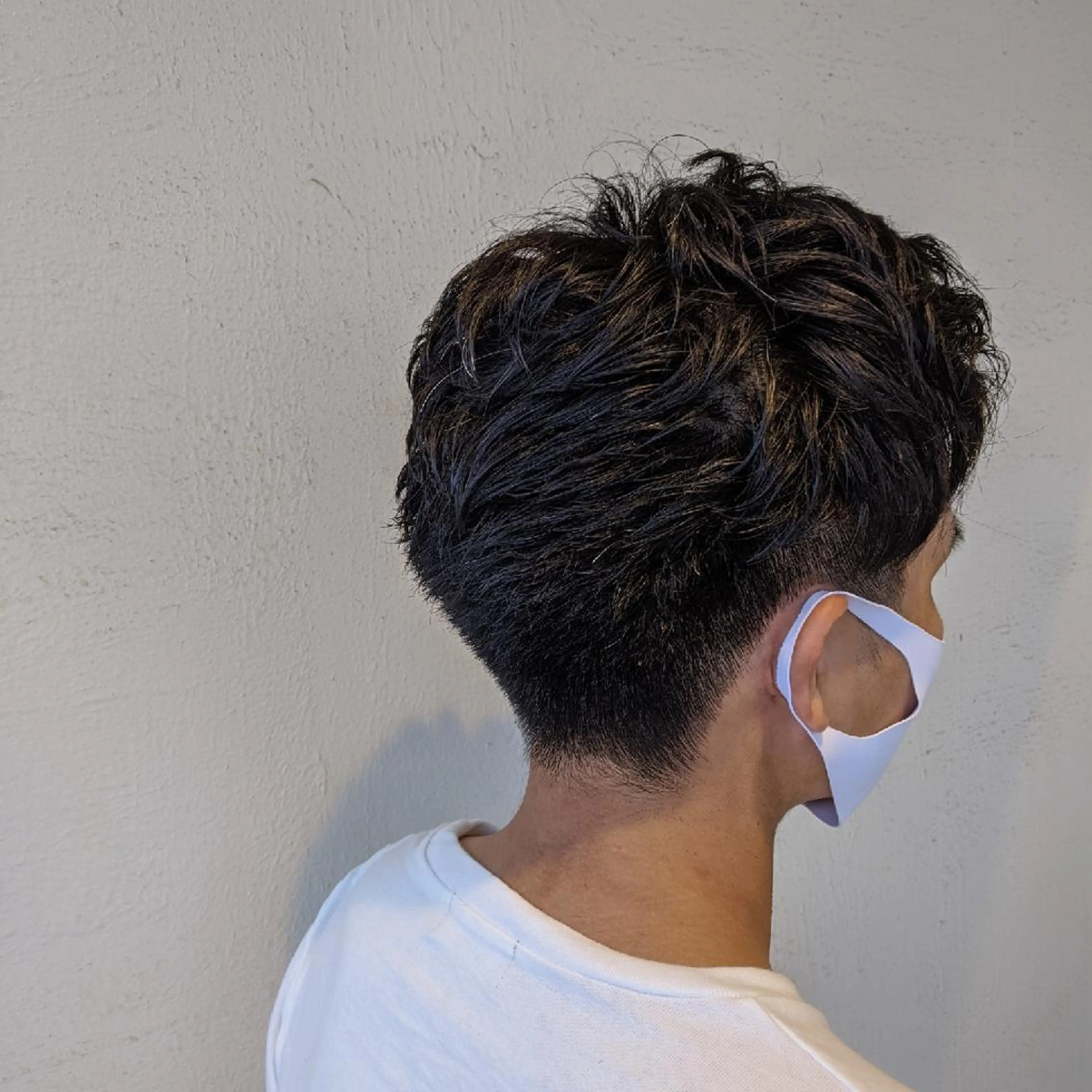 メンズ 刈り上げ 浜田りほ Luxbe 博多バスターミナルのヘアスタイル