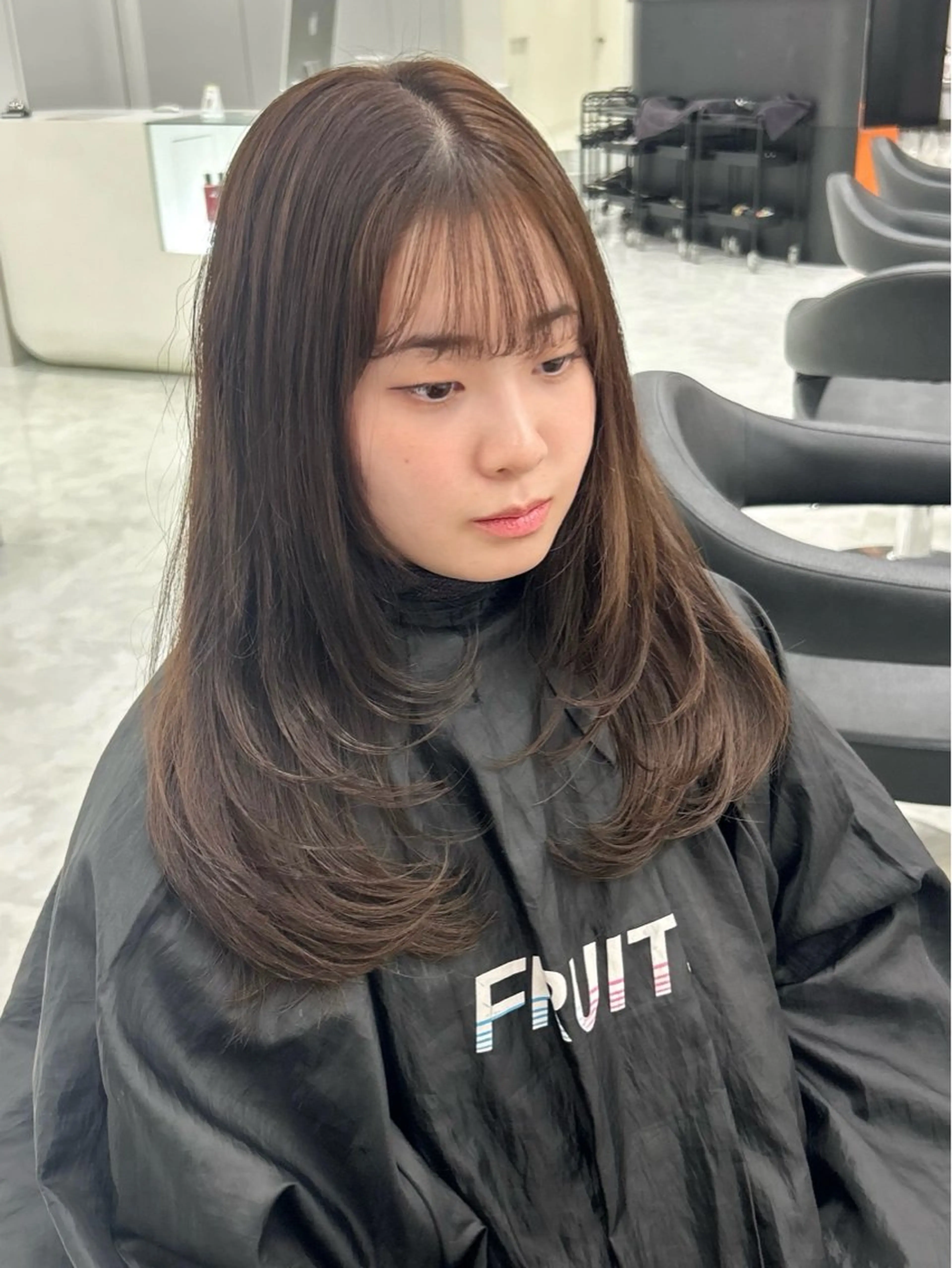 ロング カラー パーマ ヘアアレンジ メンズ キッズ カット 盛れ韓国ハイトーン 🎀Himari🎀のヘアスタイル