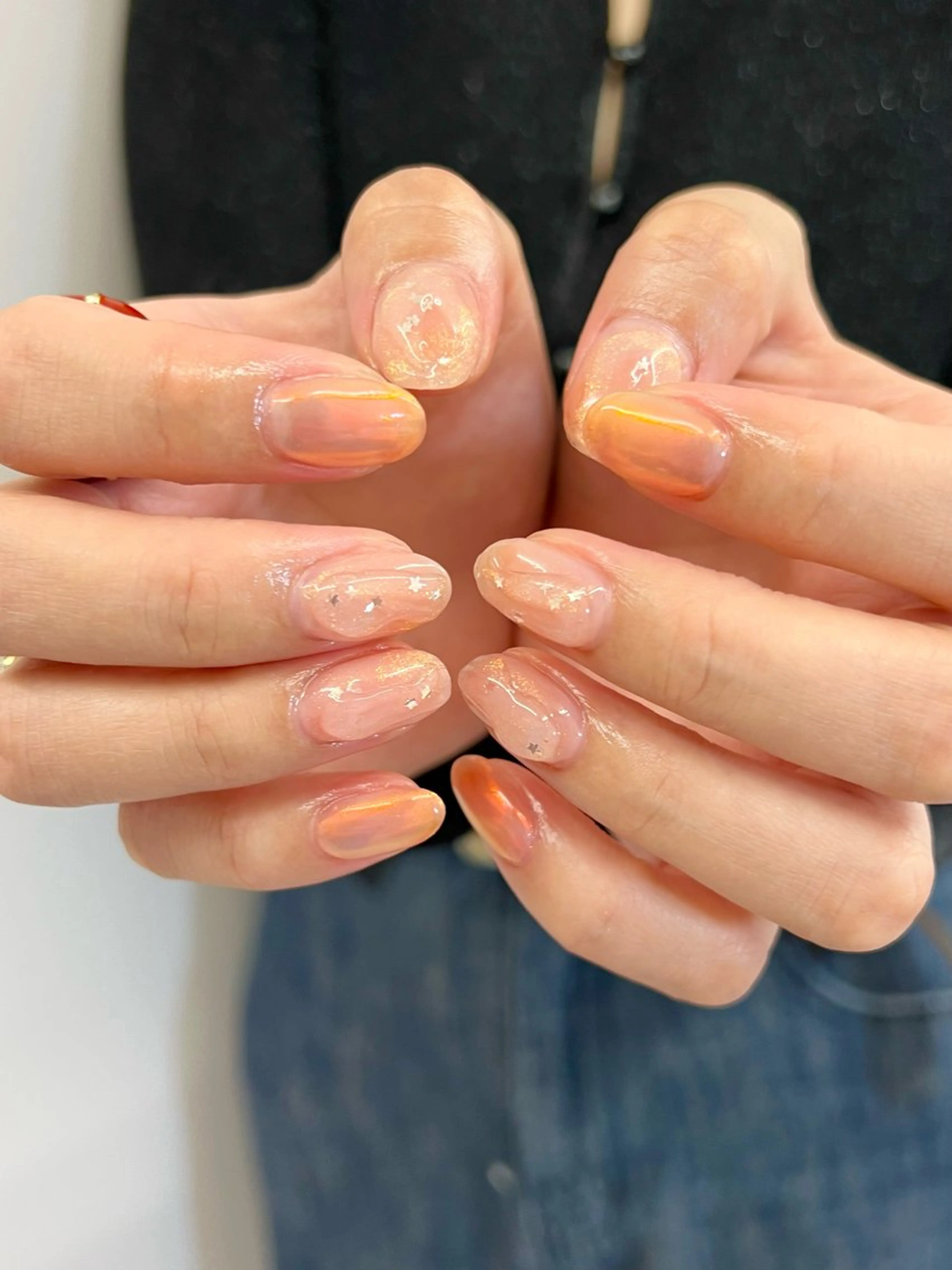 ネイル オーロラネイル ジェルネイル マグネットネイル ニュアンスネイル パラジェル ハンドネイル ハンドケア Bana_ Nailのネイルデザイン