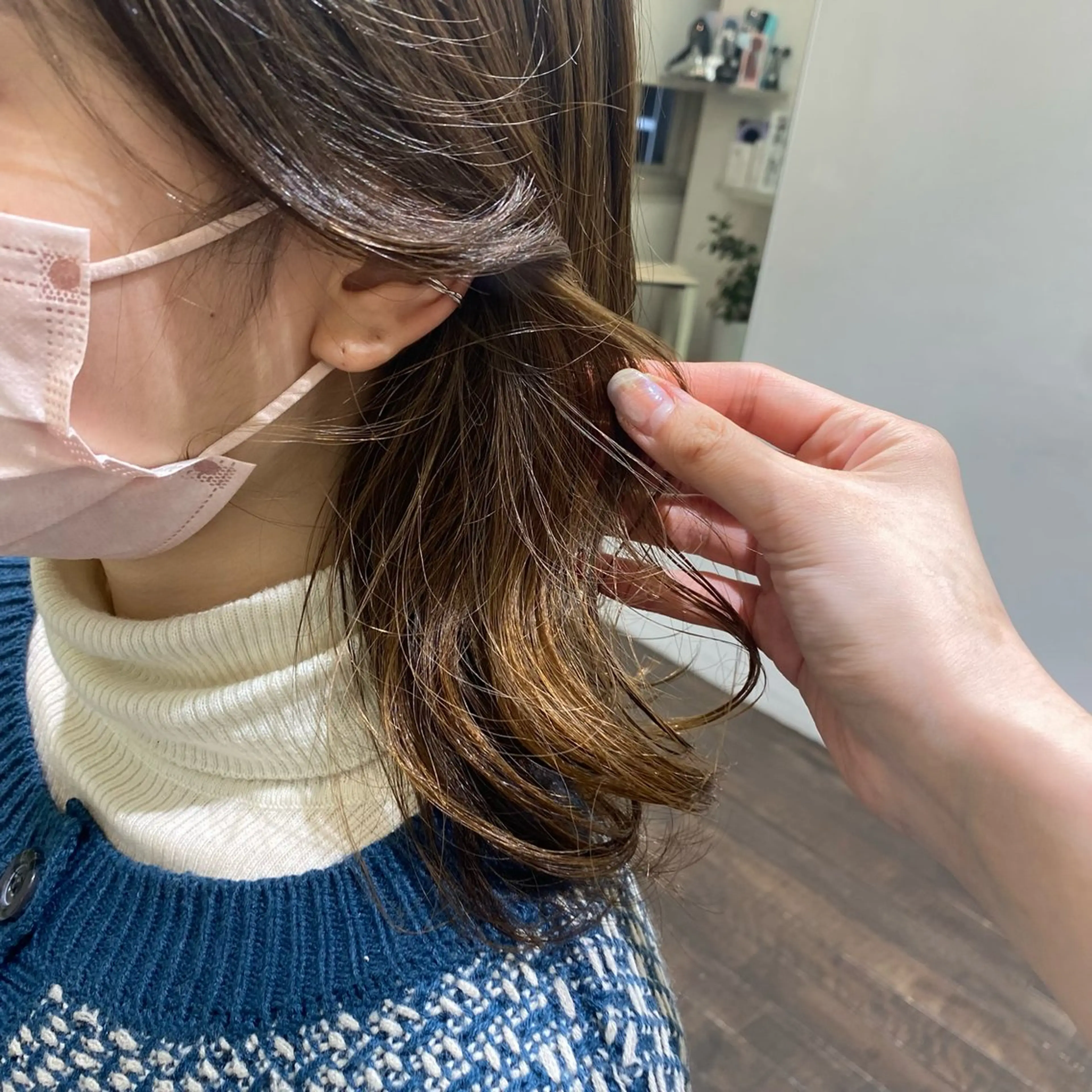 セミロング カラー 🎗️【ヘアセット 美眉】吉川玲🎗️のヘアスタイル