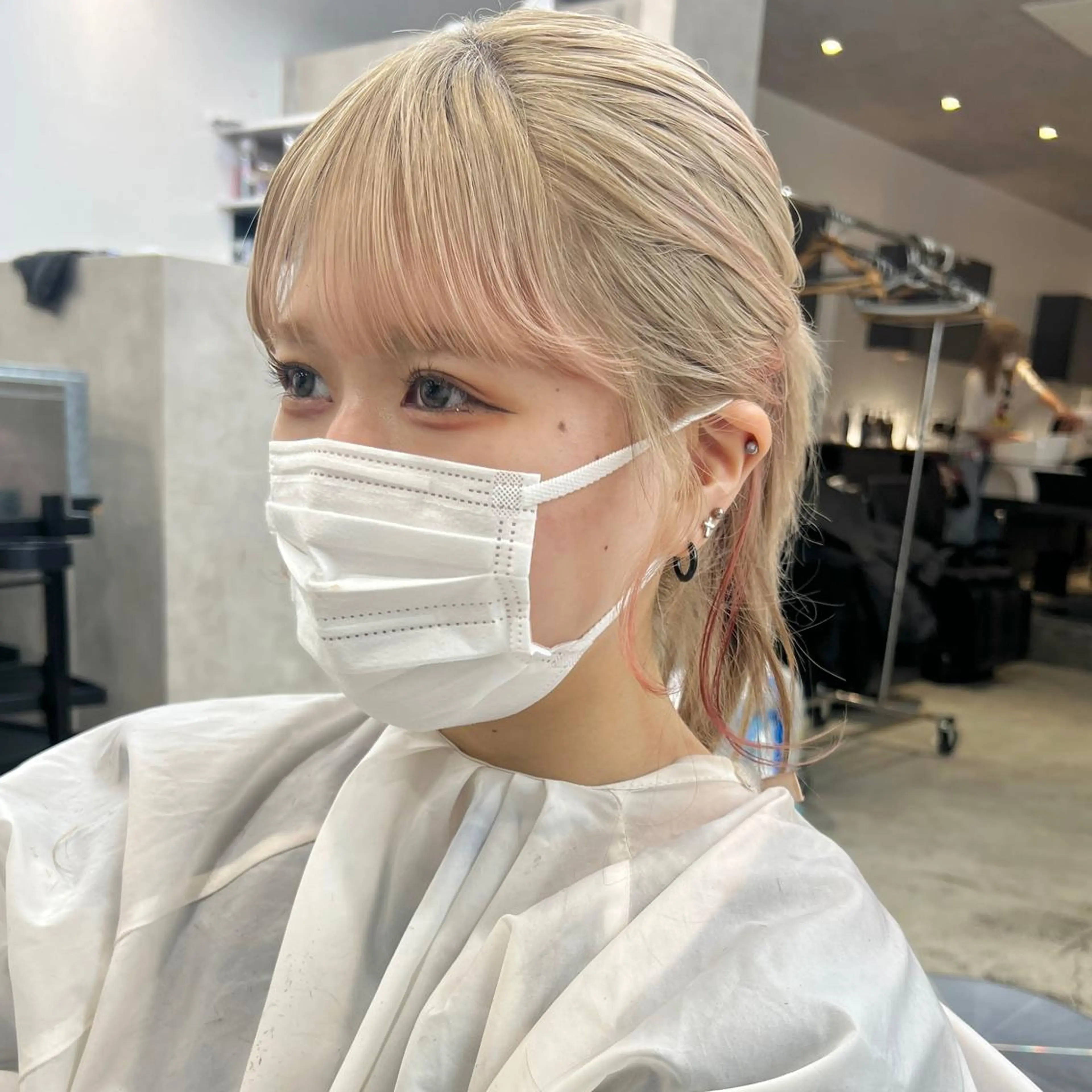 ミディアム カラー ヘアアレンジ 顔周りカット カット ヘアカラー トリートメント ヘアセット 天神レイヤーカット No.1💖マユカのヘアスタイル