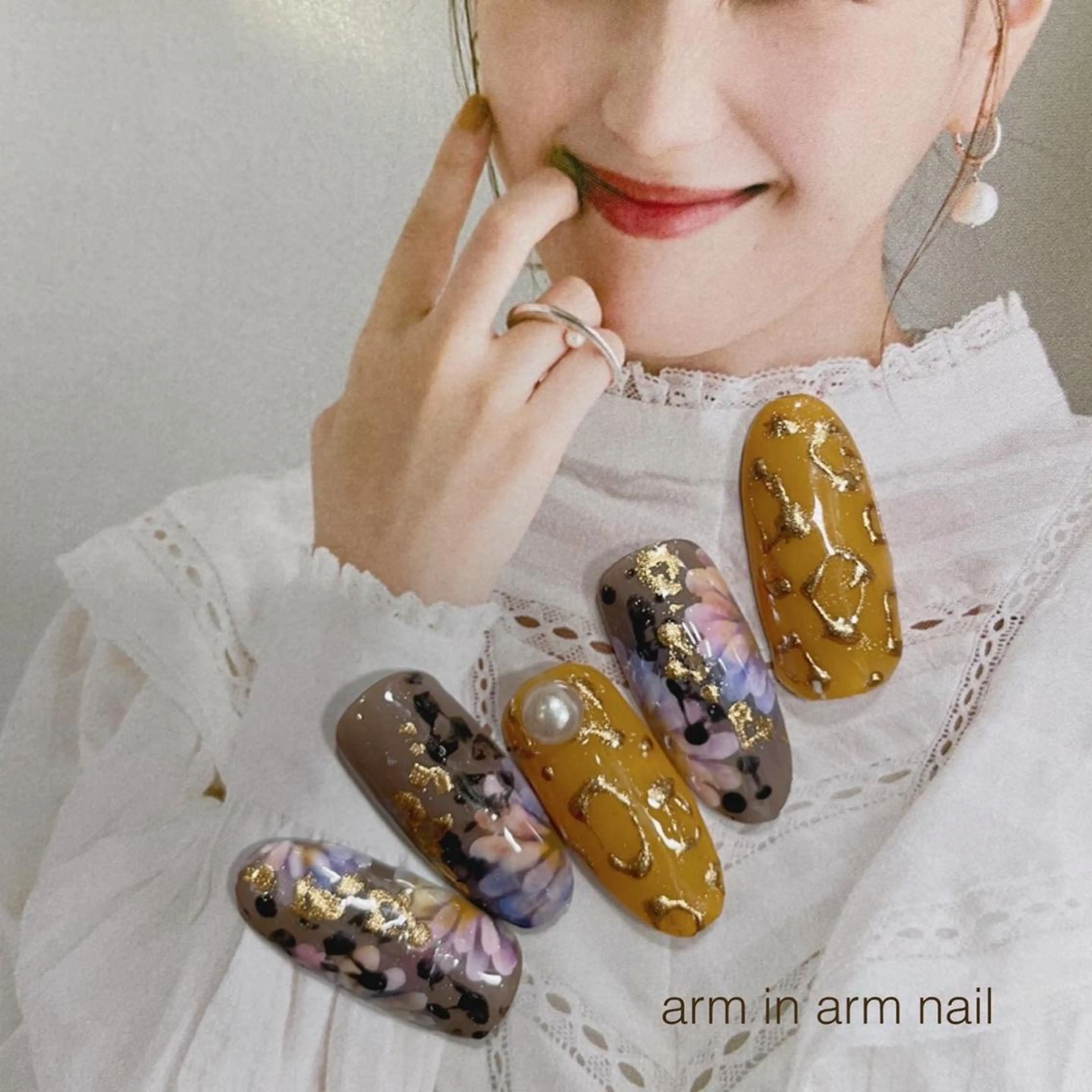 ネイル arm in arm ︎✿Yamamotoのマツエク・マツパデザイン