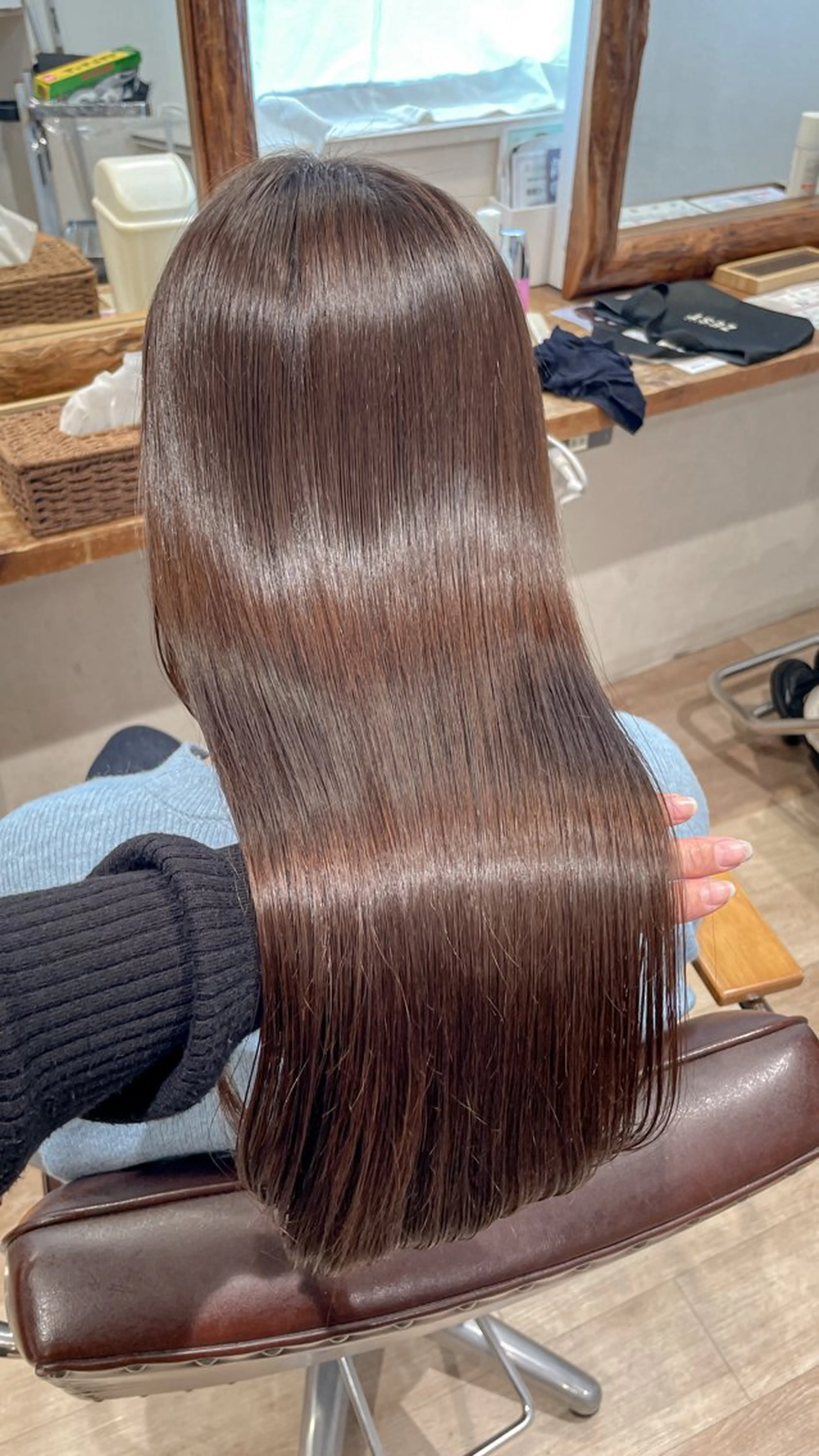 ロング 縮毛矯正 cut／nail ▫️ｲﾁｶ🌻のネイルデザイン