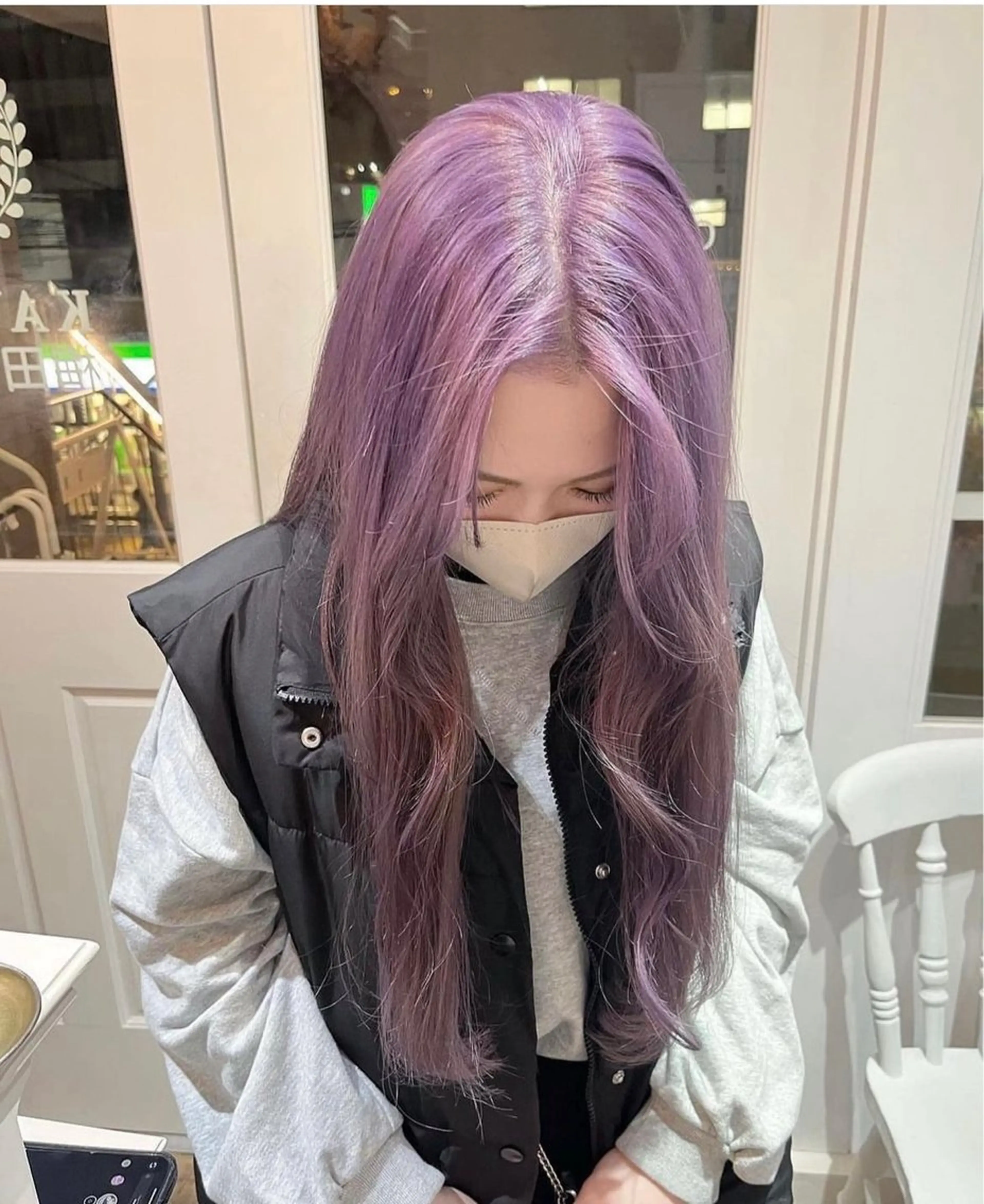 ロング カラー ブリーチ 𝗺𝗶𝗸𝘂♡ 似合わせ🎀のヘアスタイル