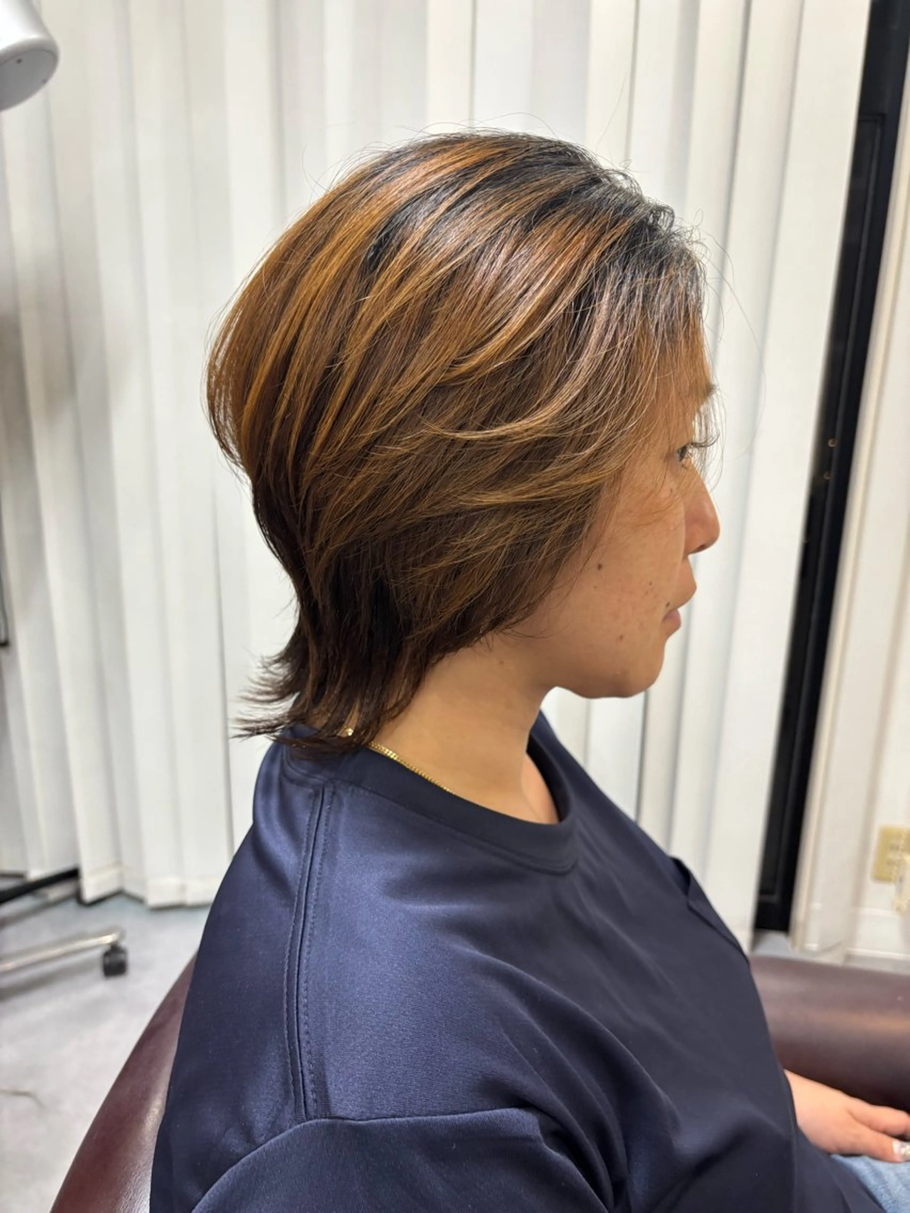 ミディアム 原口 圭織のヘアスタイル