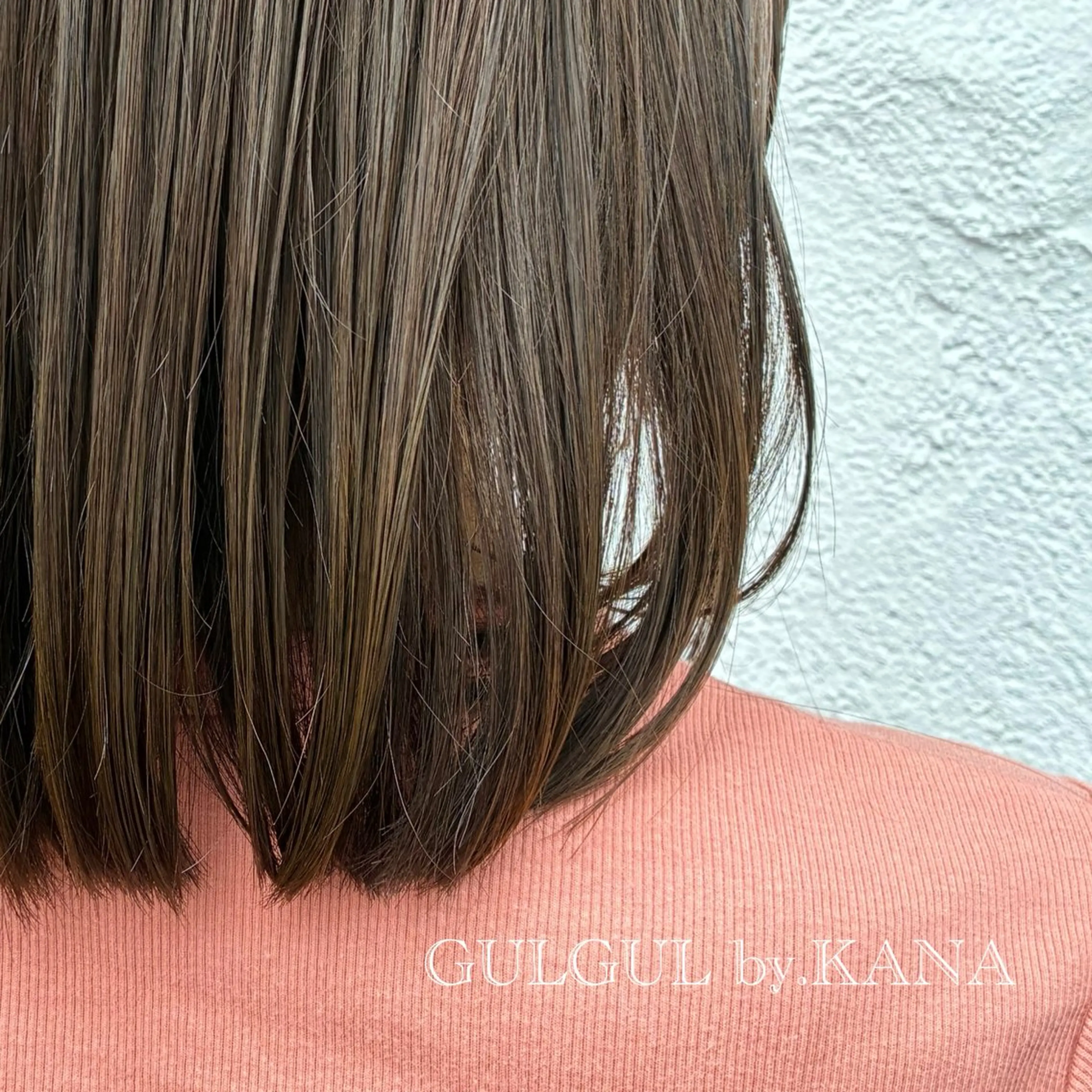 セミロング カラー 🪞Kana｜透明感 カラー × 髪質改善のヘアスタイル