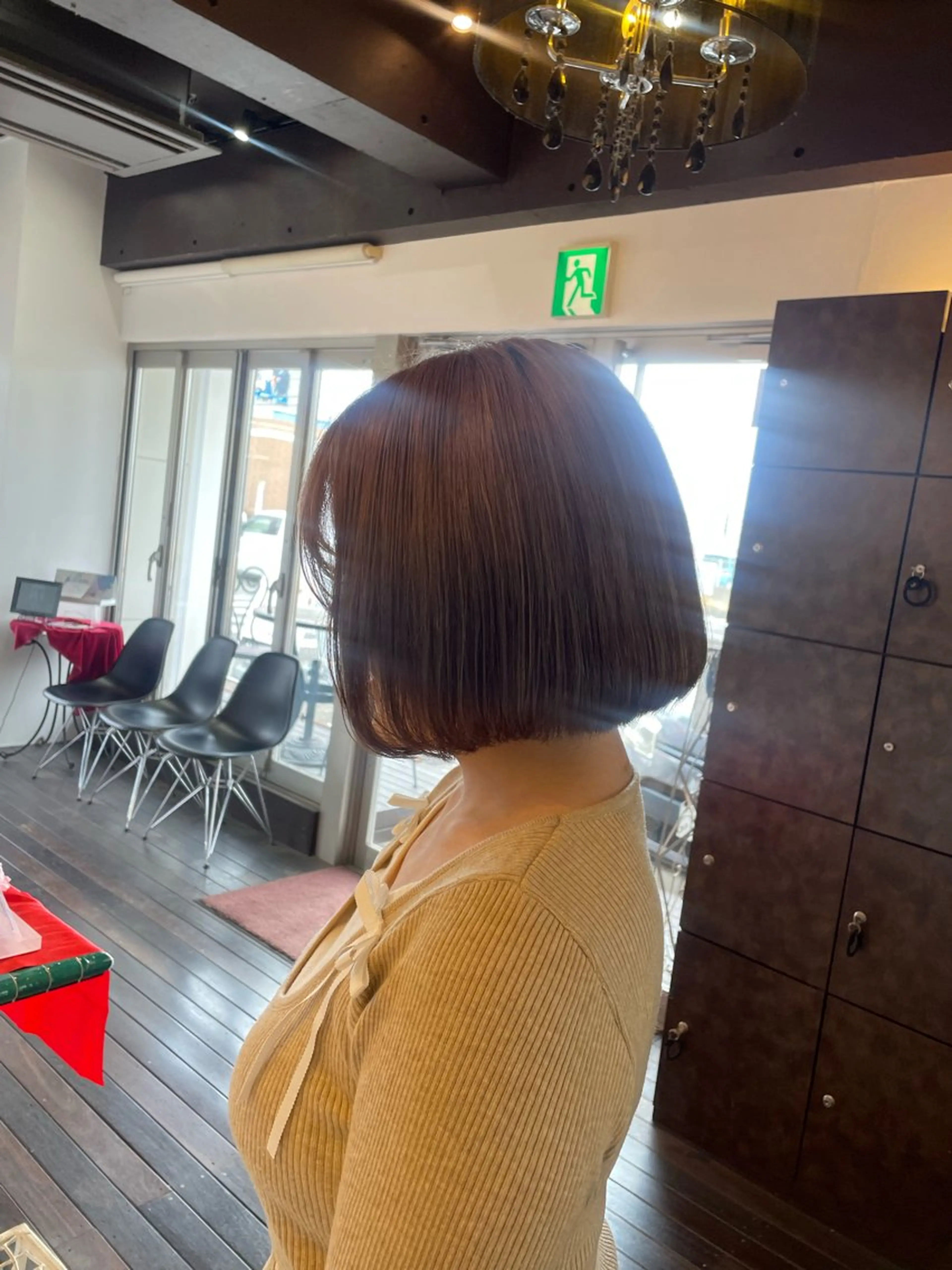 セミロング カラー 🤎韓国ヘア ベージュ まゆか🤎のヘアスタイル