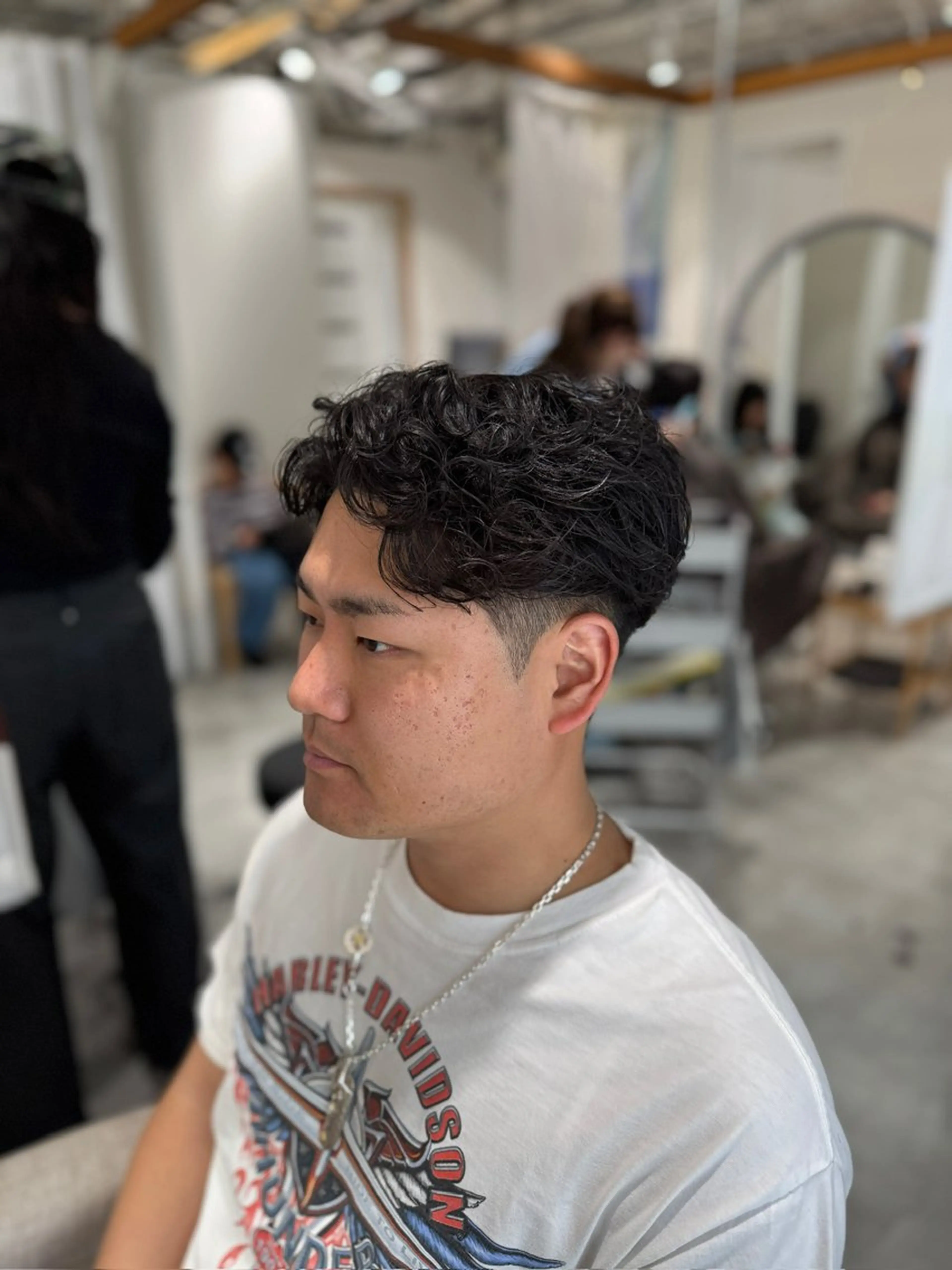 パーマ メンズ メンズパーマ特化/波 巻きツイスパ 長町至のヘアスタイル