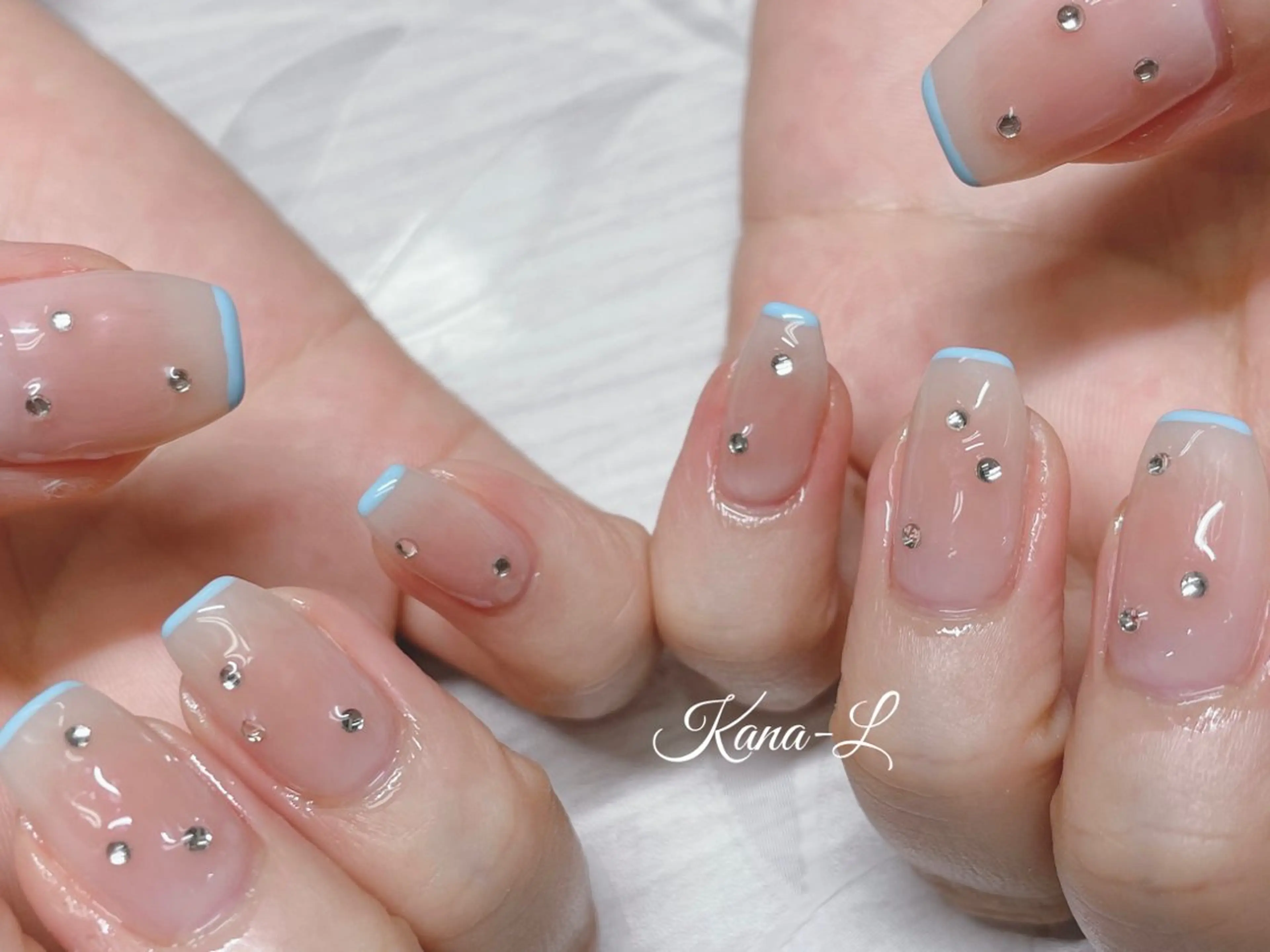 ネイル ジェルネイル 韓国ネイル パラジェル ワンホンネイル 芦辺 香奈のネイルデザイン