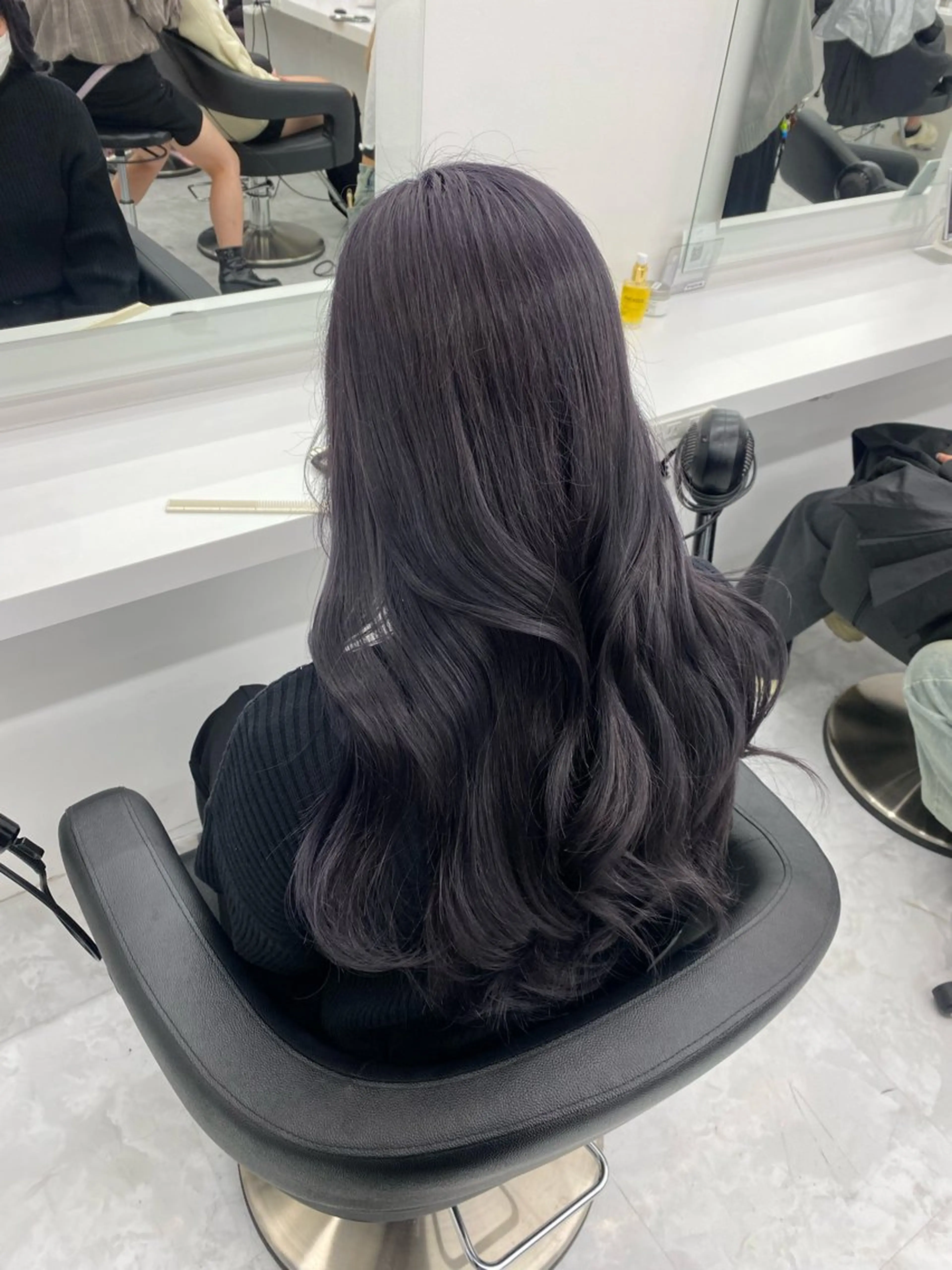 ロング カラー パーマ ヘアアレンジ メンズ キッズ ♥️韓国ヘア レイヤー♥️ゆりのヘアスタイル