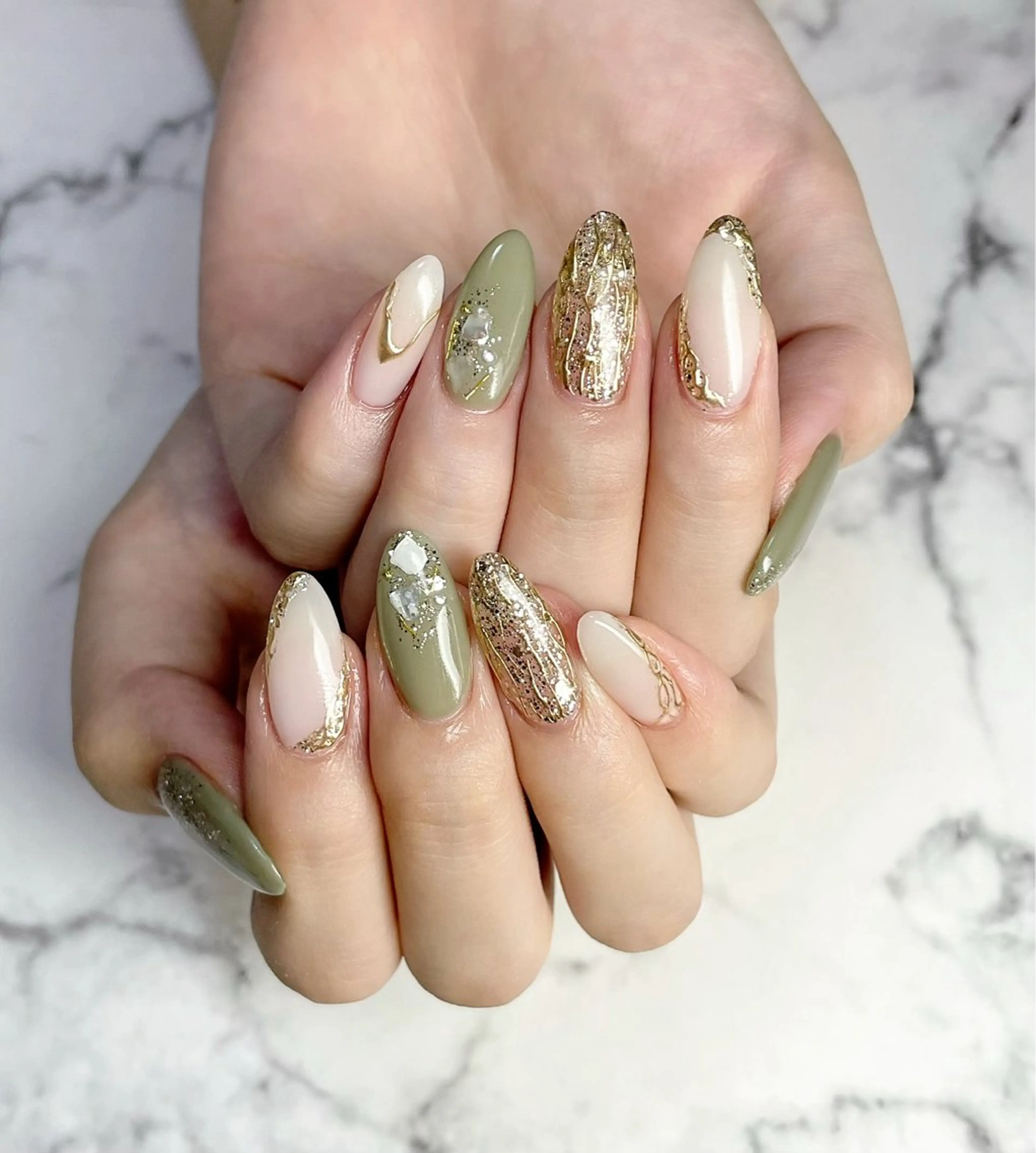 ロング ネイル ハンドネイル Mnail mayuのネイルデザイン