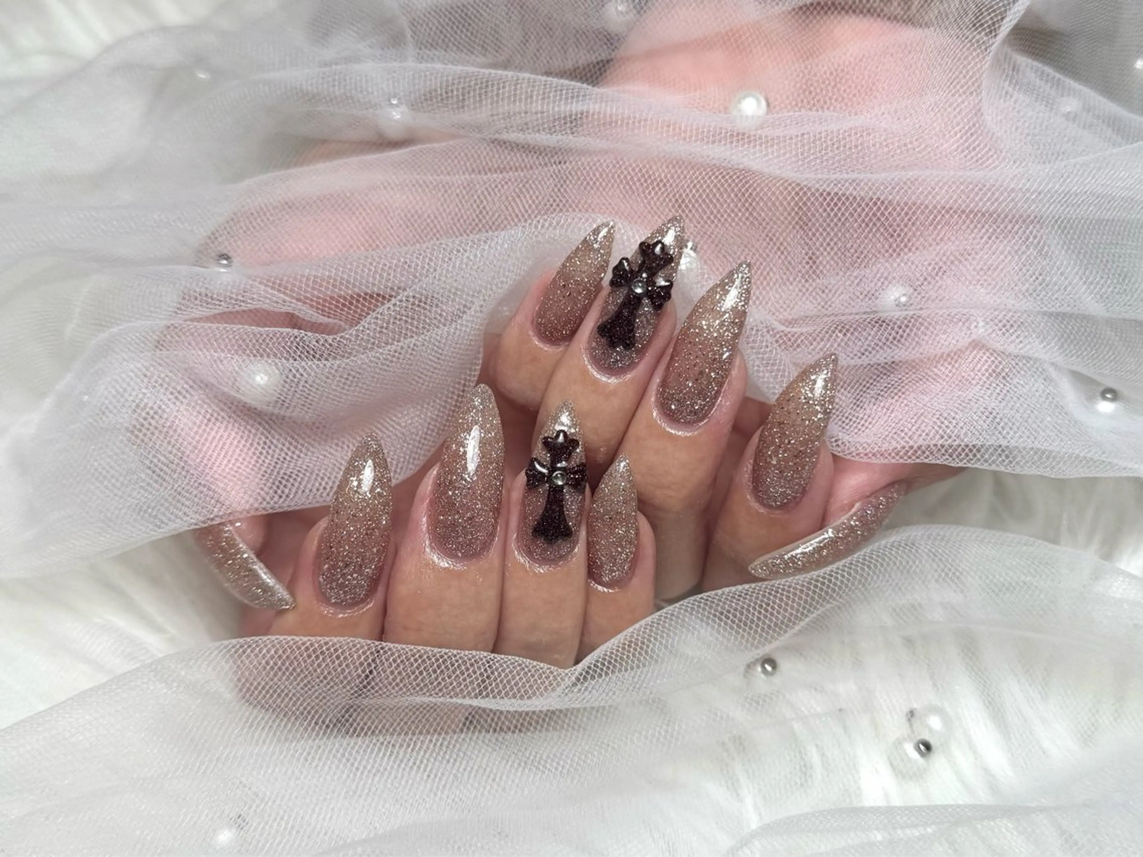 ネイル ハンドネイル ハンドケア peTiT ✨️ yuzuki💞🫧のネイルデザイン