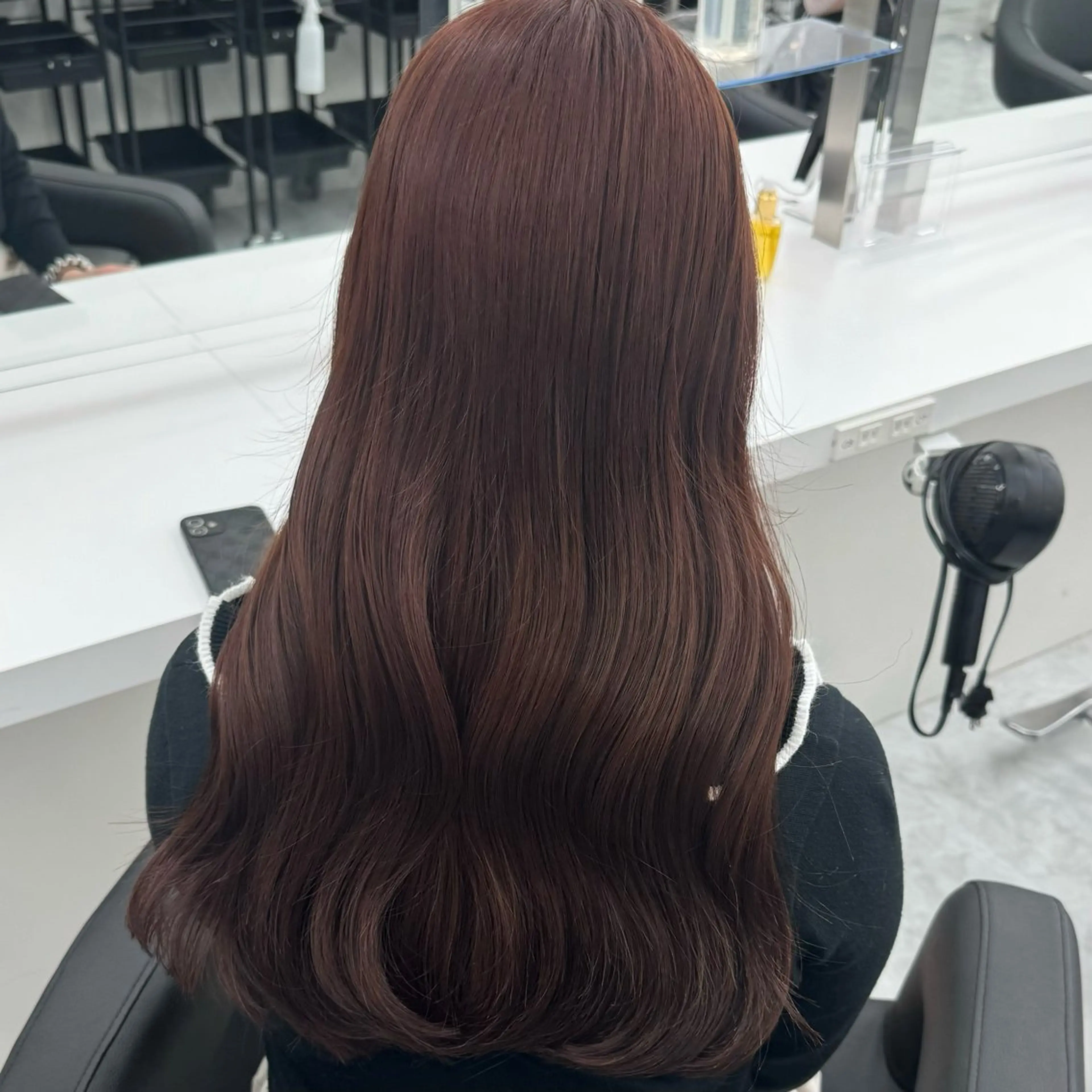 セミロング カラー ベージュカラー ブリーチ ブラウンカラー ショコラブラウン チョコレートブラウン ヘアカラー 天神/ケアブリーチ/ 髪質改善/上質艶髪のヘアスタイル