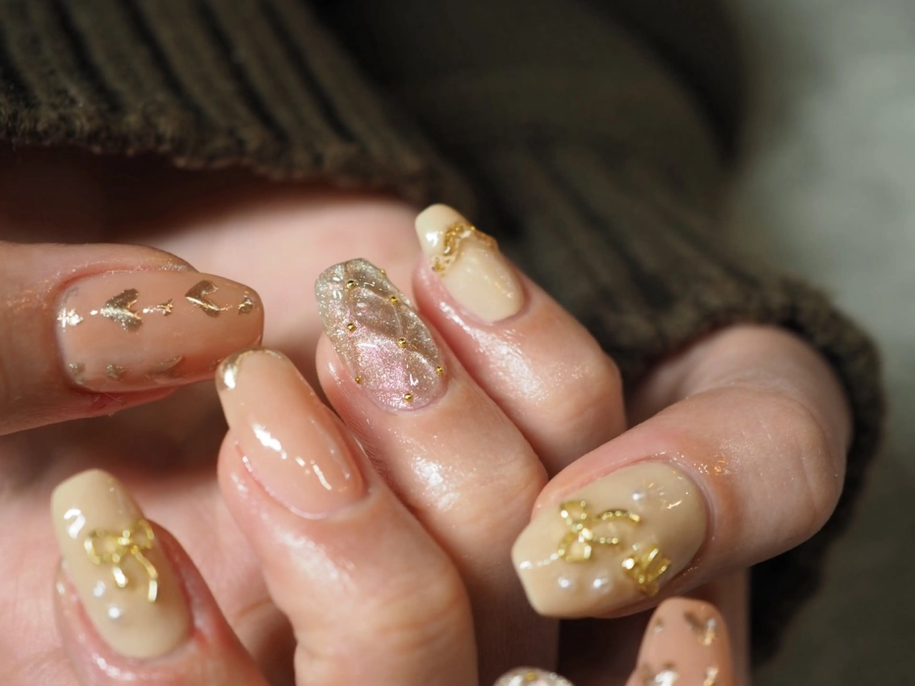 ネイル アートネイル チークネイル フラッシュネイル フットネイル フレンチネイル glaNje shioriのネイルデザイン