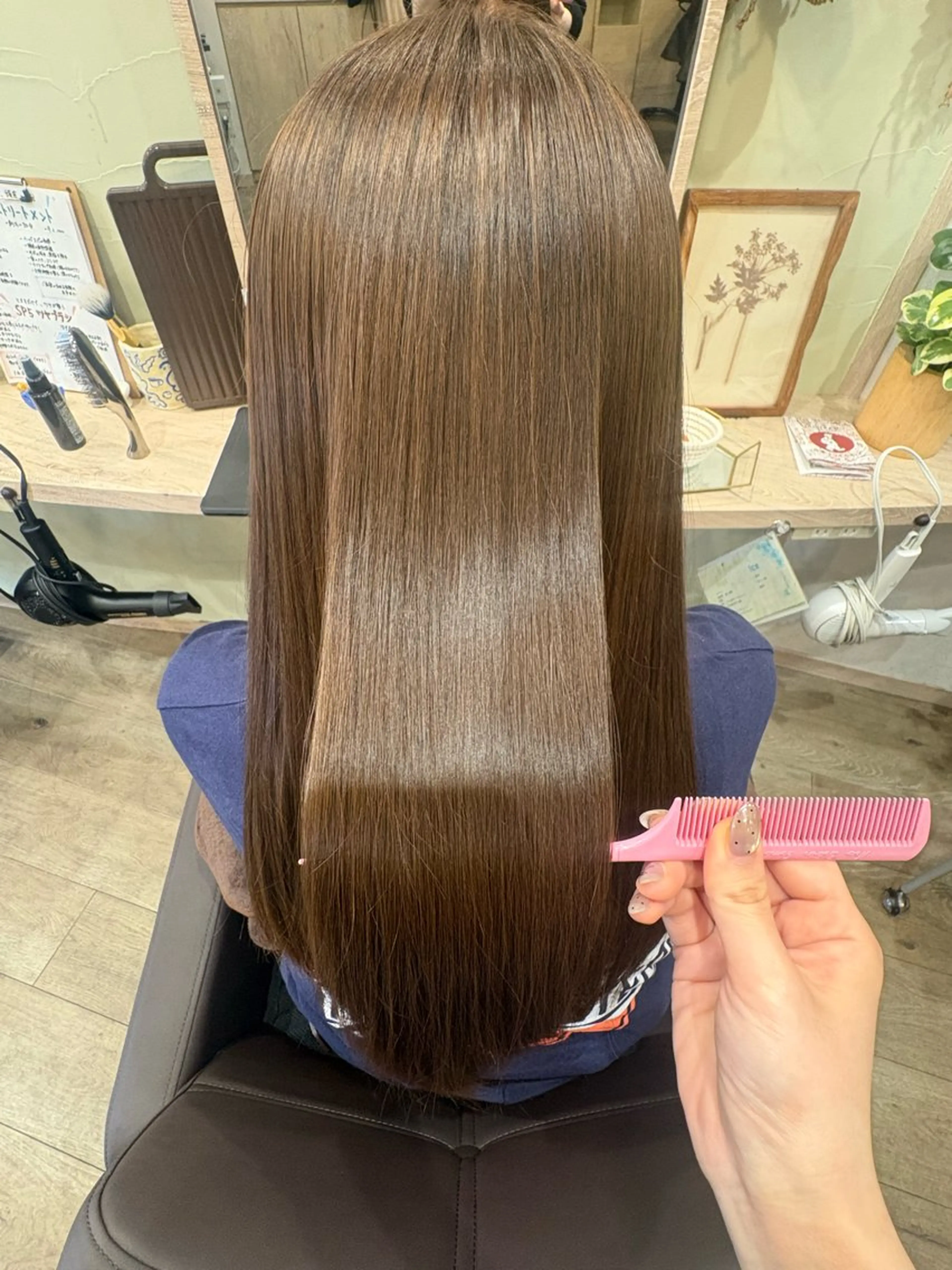 ロング カラー 髪質改善 ‎🤍ちなつ /髪質改善ヘアエステのヘアスタイル