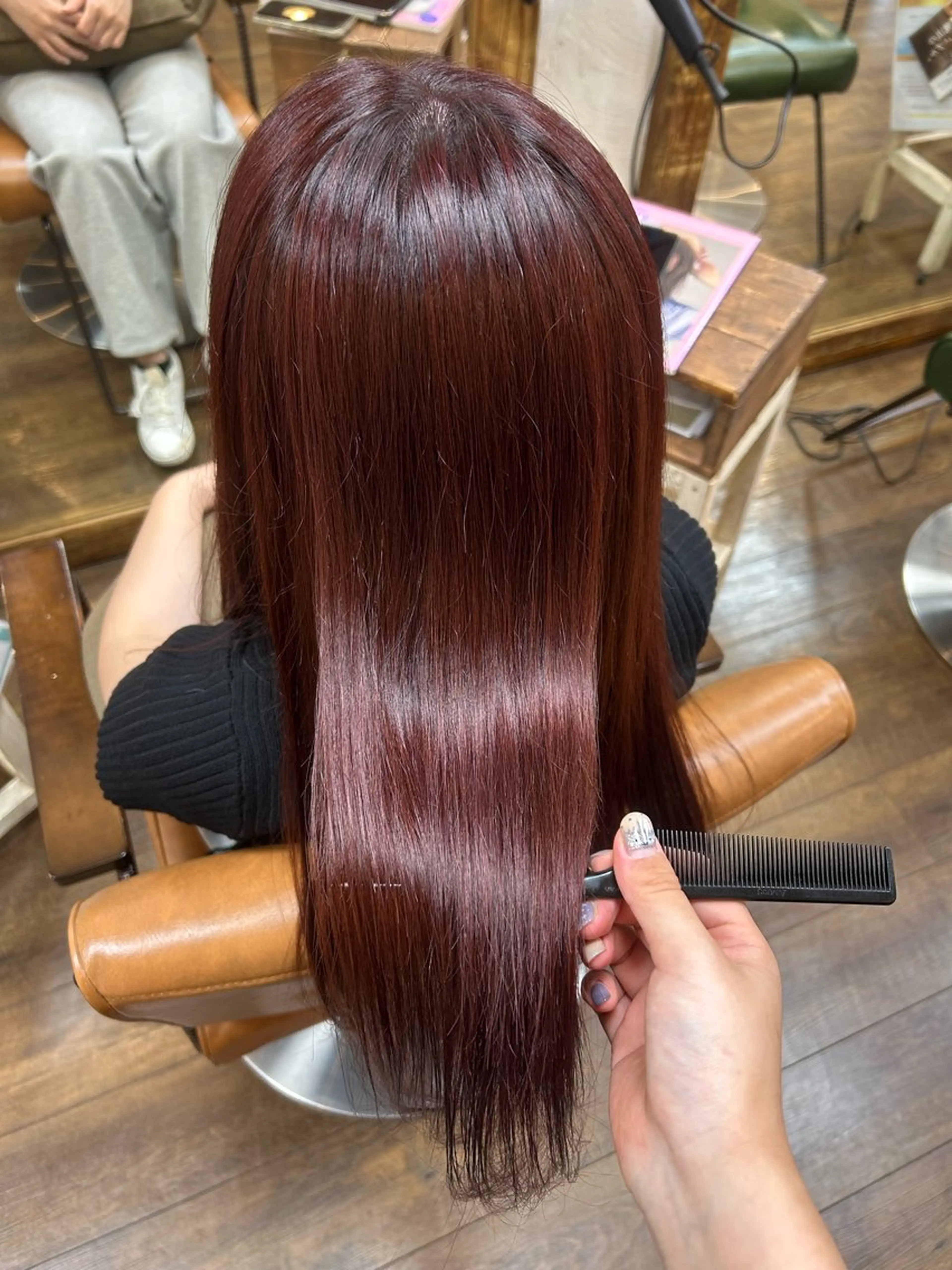 ロング カラー ヘアカラー 徳永　髪質改善 縮毛矯正のヘアスタイル