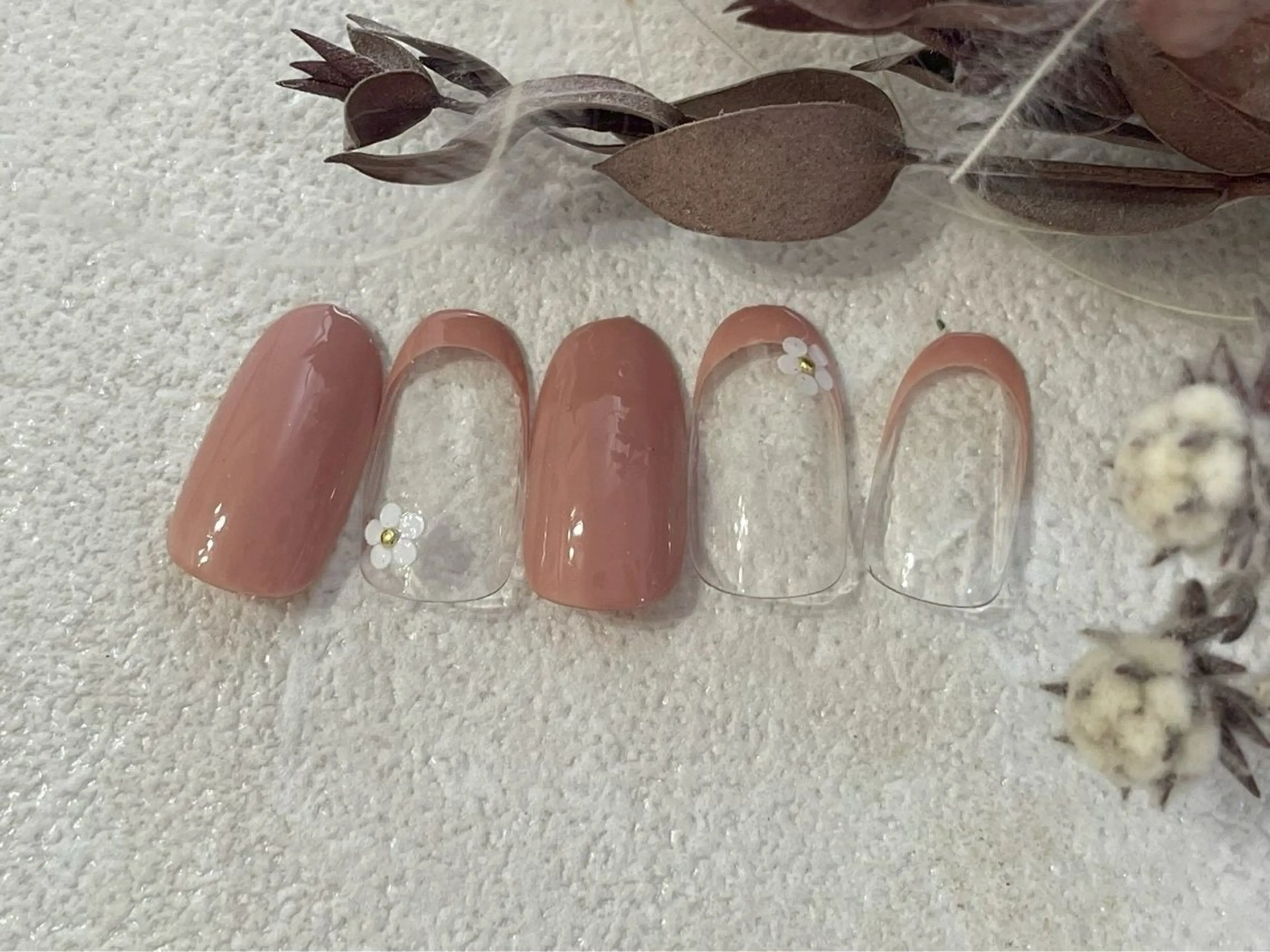 ネイル オーロラネイル 桜ネイル フラワーネイル フットネイル フレンチネイル ハンドネイル kiki nail たまプラーザのネイルデザイン