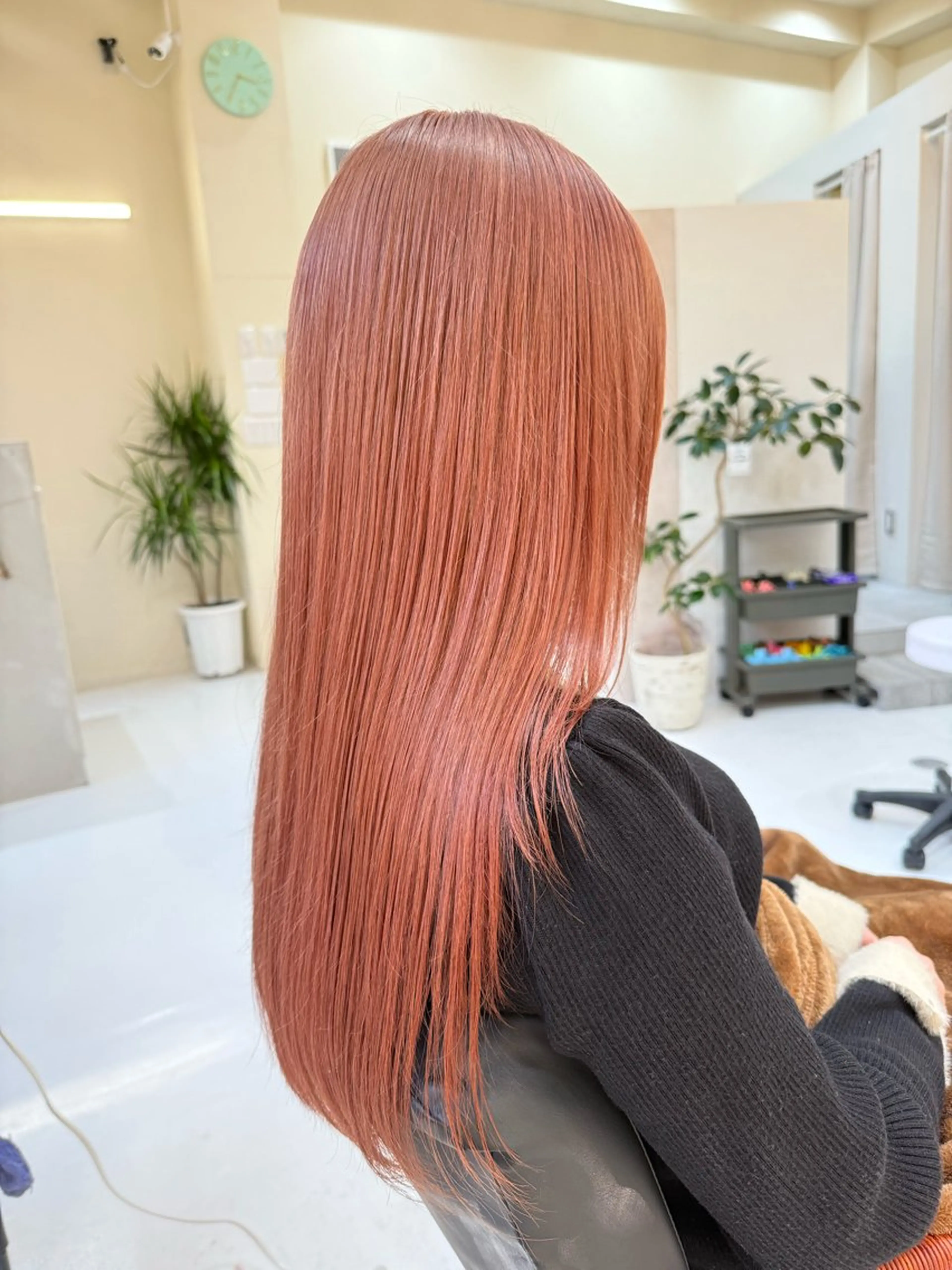 ロング カラー ヘアカラー トリートメント 園田 奈津のヘアスタイル