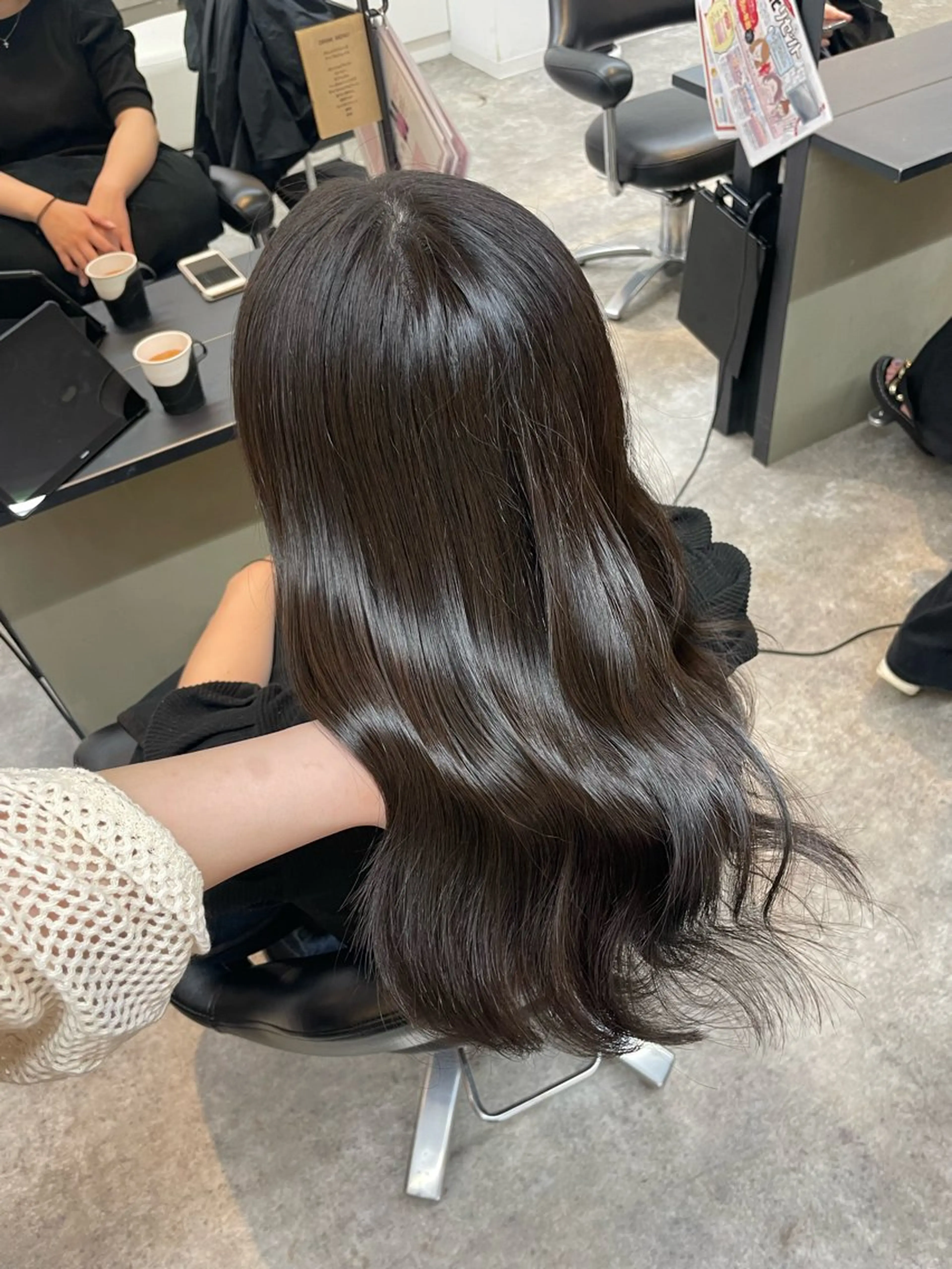 セミロング 柳田 光のヘアスタイル
