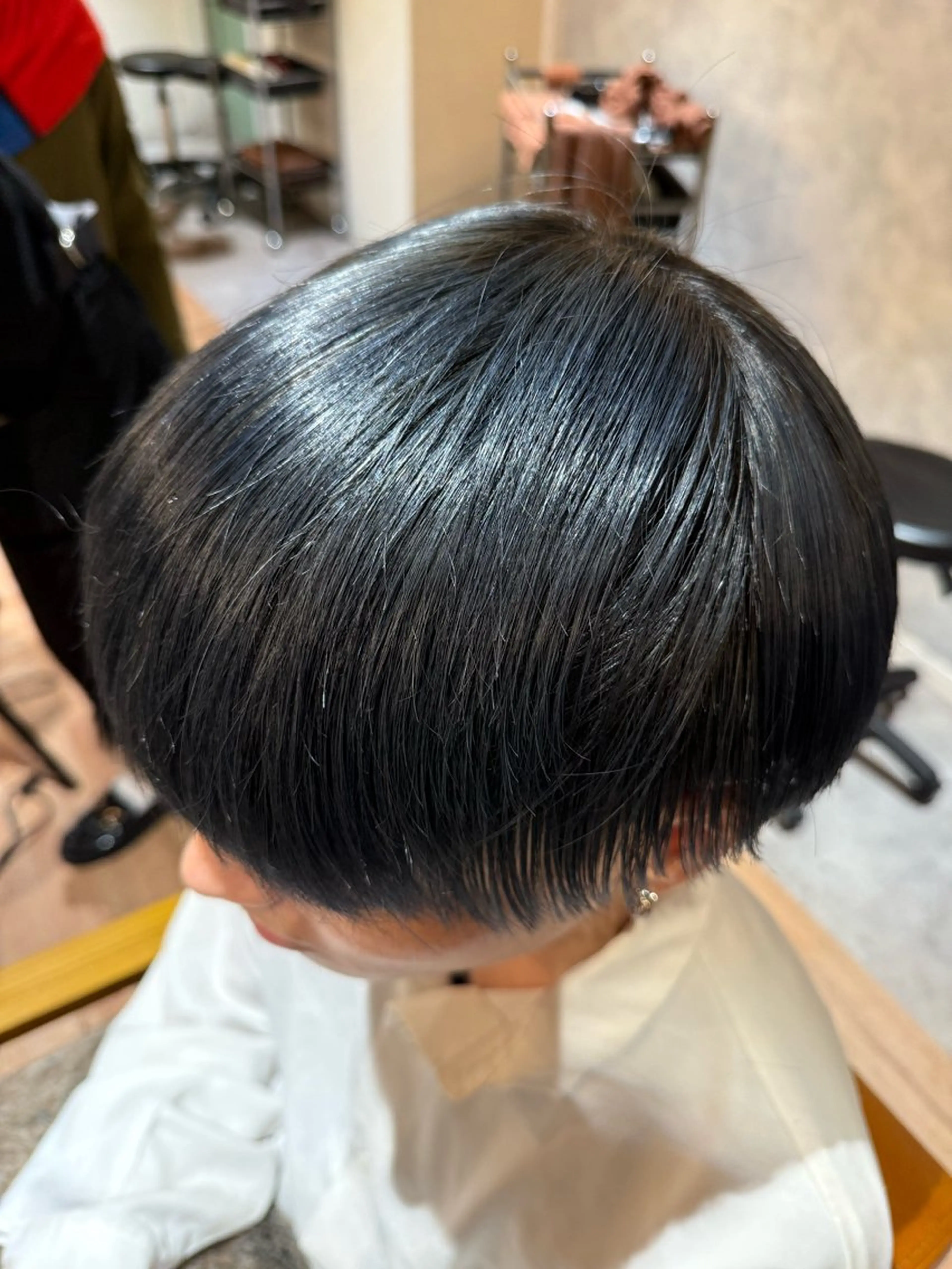 カラー ブルーカラー ブルーグレー soyon 心斎橋店のヘアスタイル