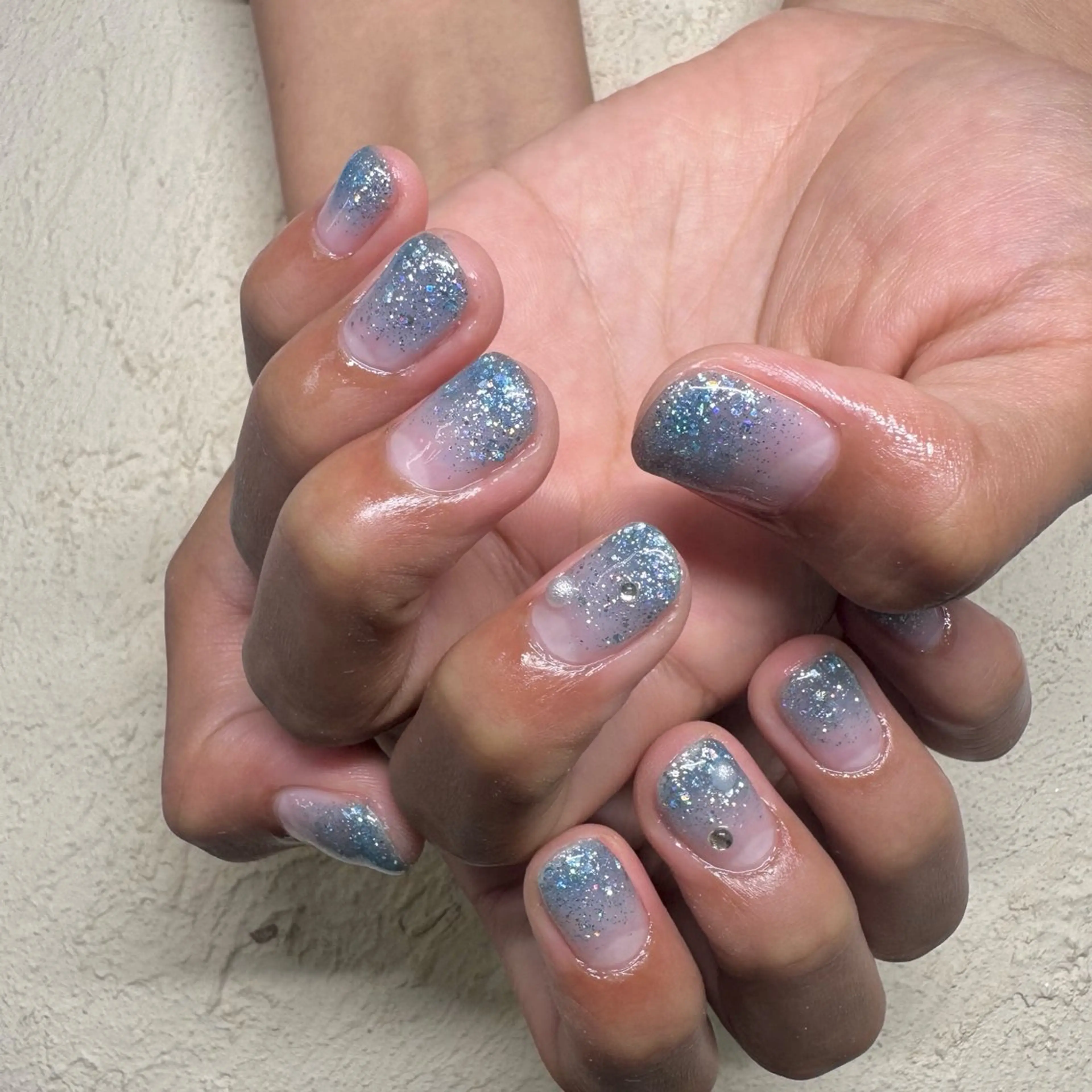 ネイル グラデーション ラメ(グリッター) ラメグラデーション RaLa（ネイル&アイラッシュ）所属・🫧RaLa ⭐︎AYAKA🫧のネイルデザイン