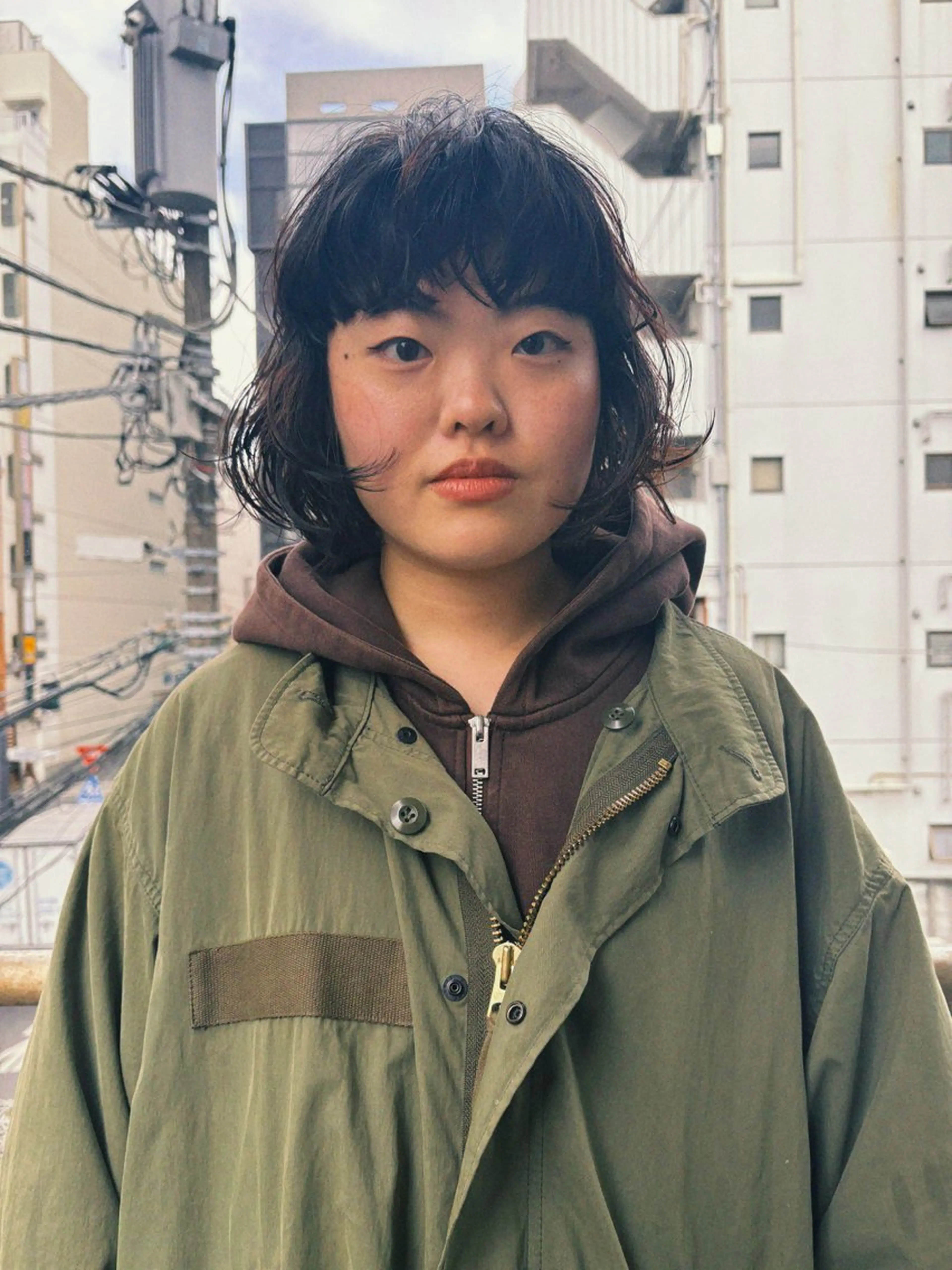 ミディアム パーマ パーマ/ラフパーマ /ボブパーマ/HYOのヘアスタイル