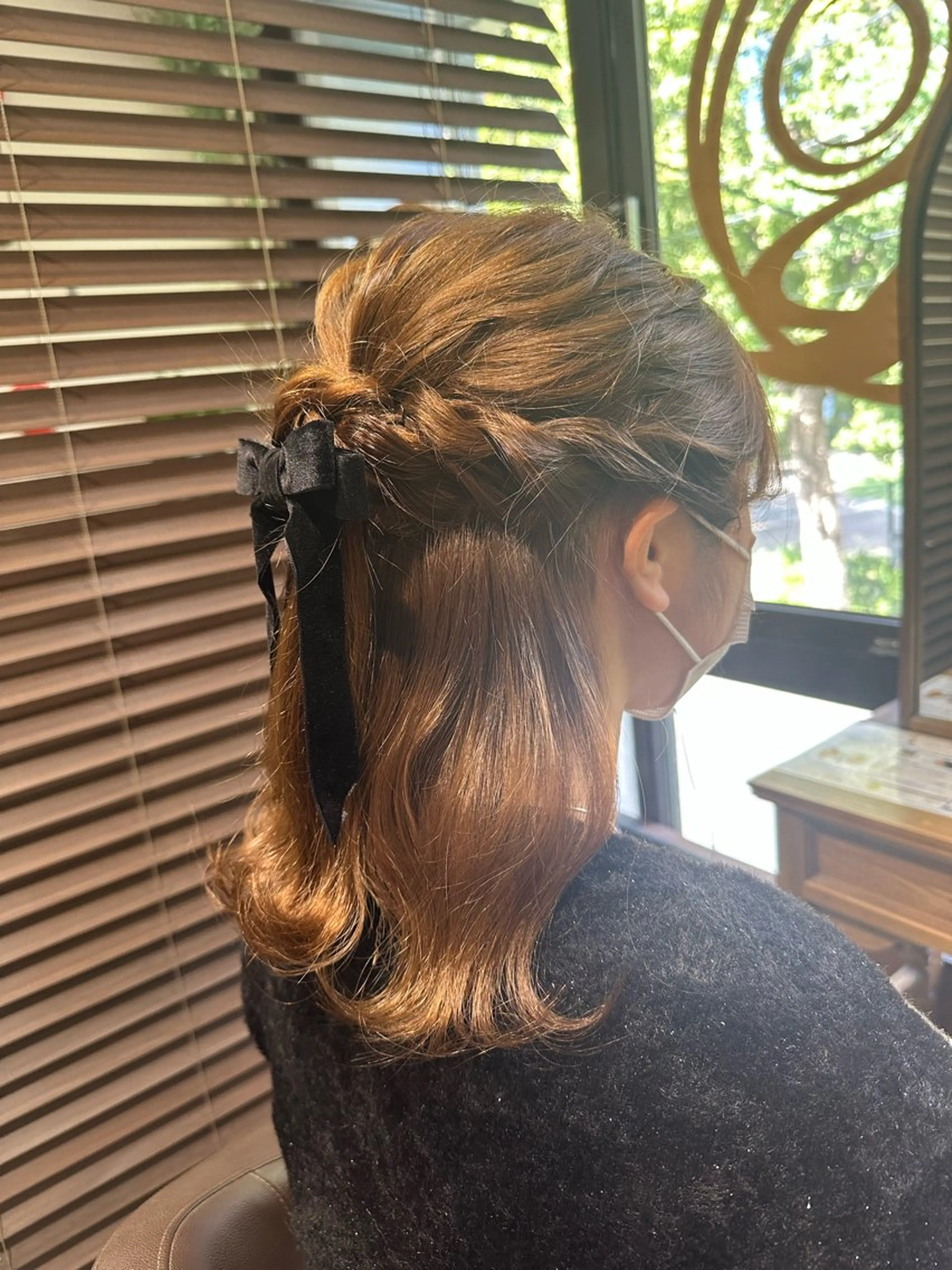 セミロング ヘアアレンジ ヘアセット RINA .のヘアスタイル