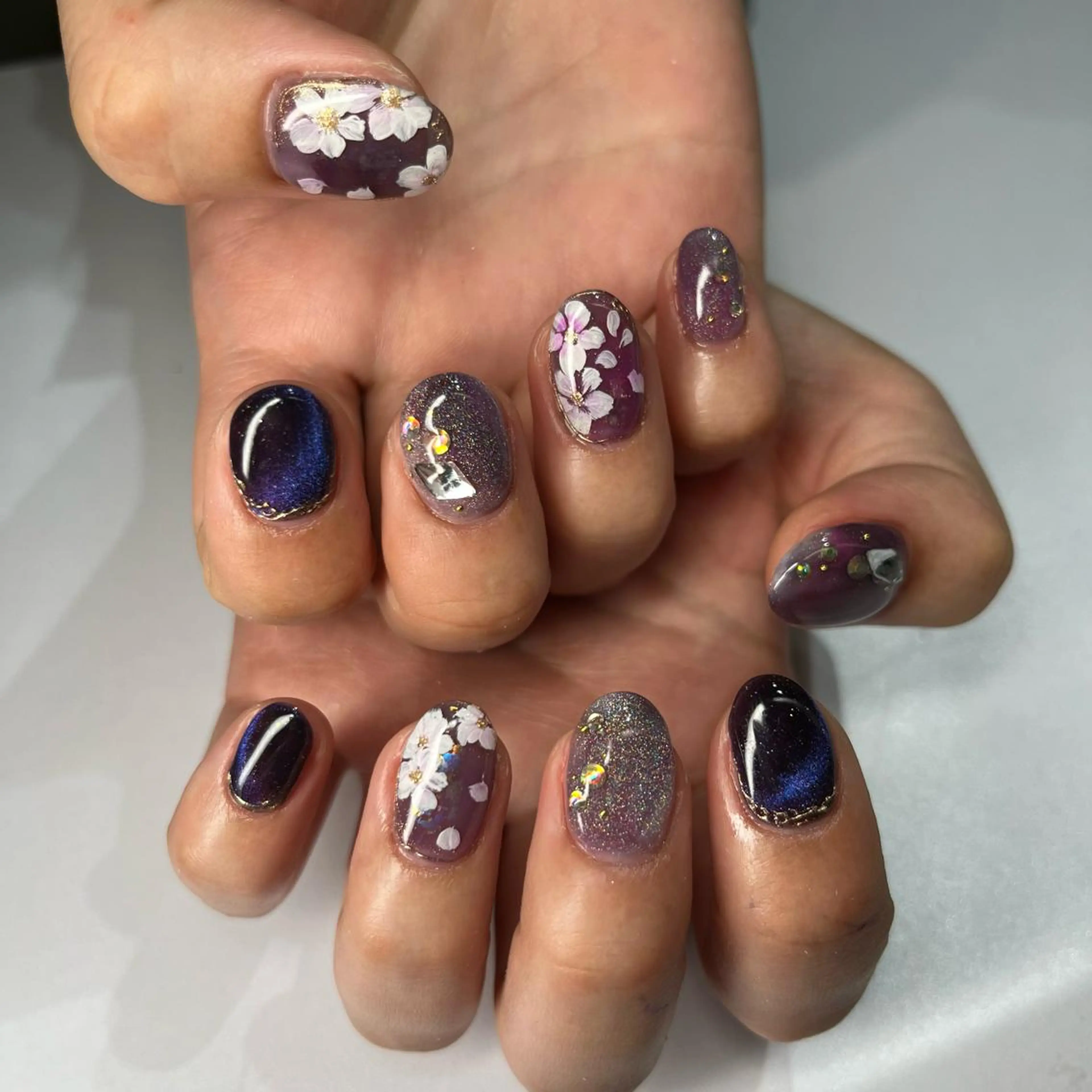 ショート ネイル マツエク・マツパ ハンドネイル apopis＊ close23:00のネイルデザイン