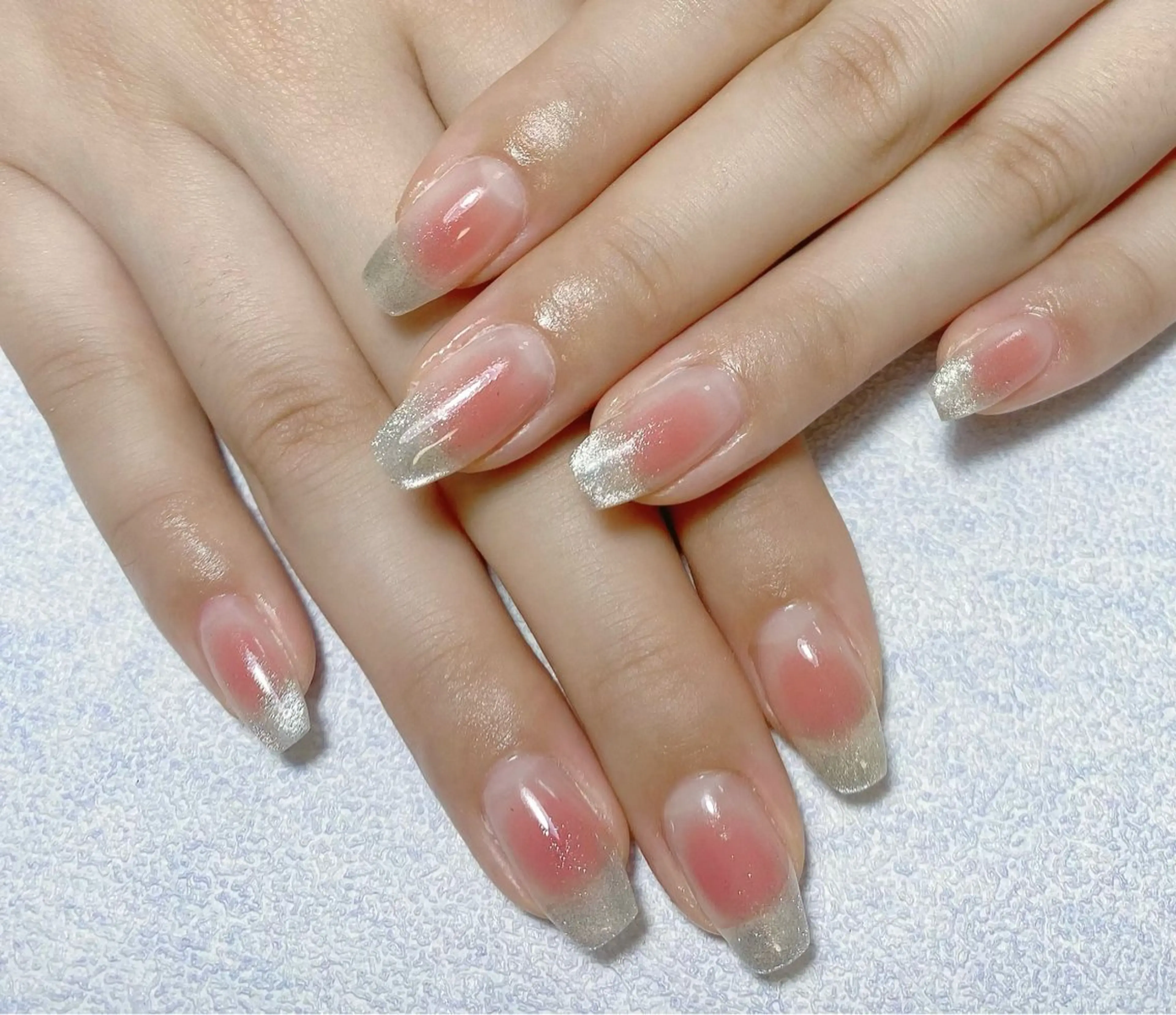 ネイル アートネイル フレンチネイル ジェルネイル グラデーション 韓国ネイル ハンドネイル Nail Salon kihi大塚店のネイルデザイン