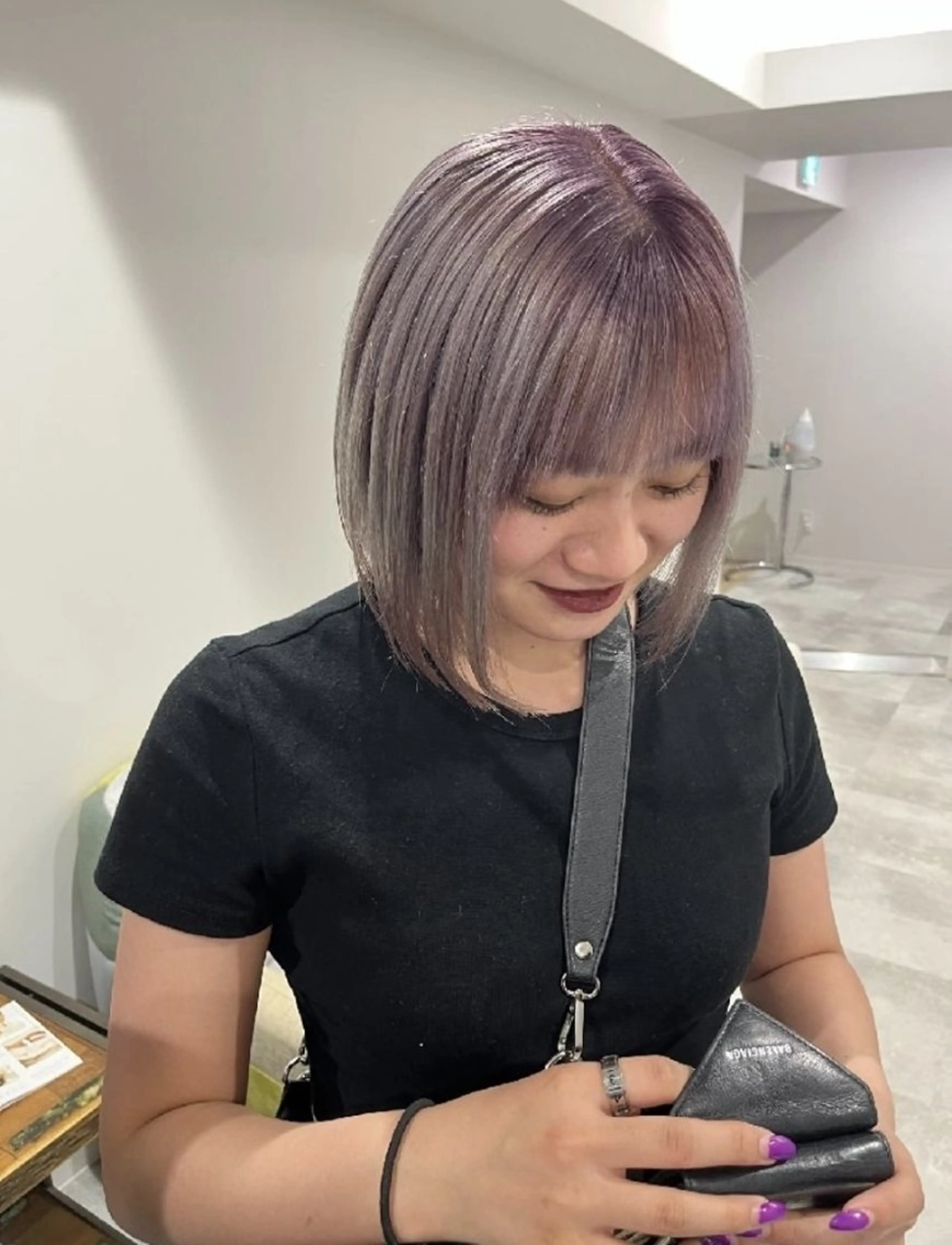 カラー ミディアム ヘアカラー yuumi 👱🏻‍♀️のヘアスタイル