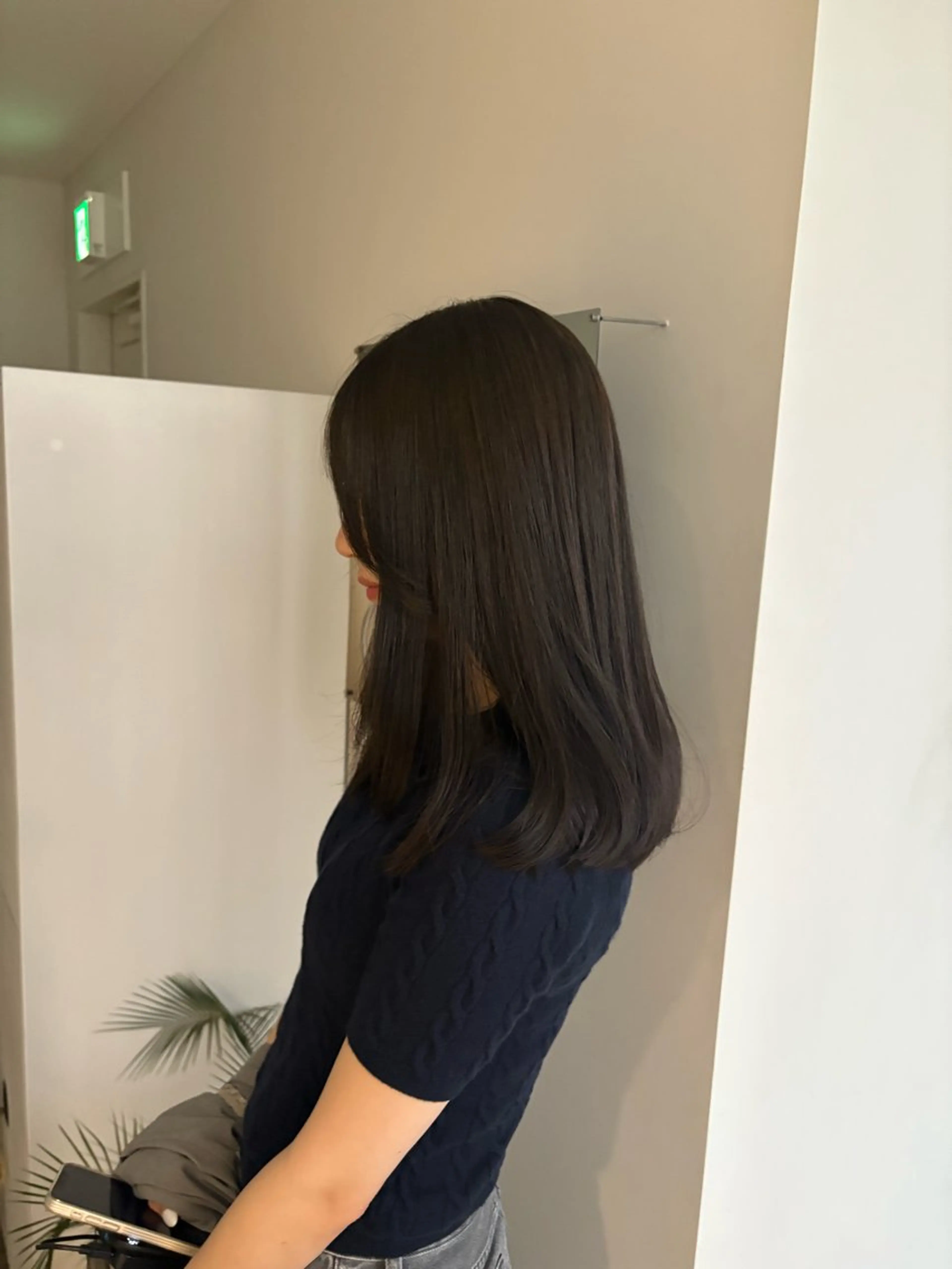 セミロング レイヤーカット カット ヘアカラー トリートメント 髪質改善/レイヤー/ 大阪/ヨシノヒメカのヘアスタイル