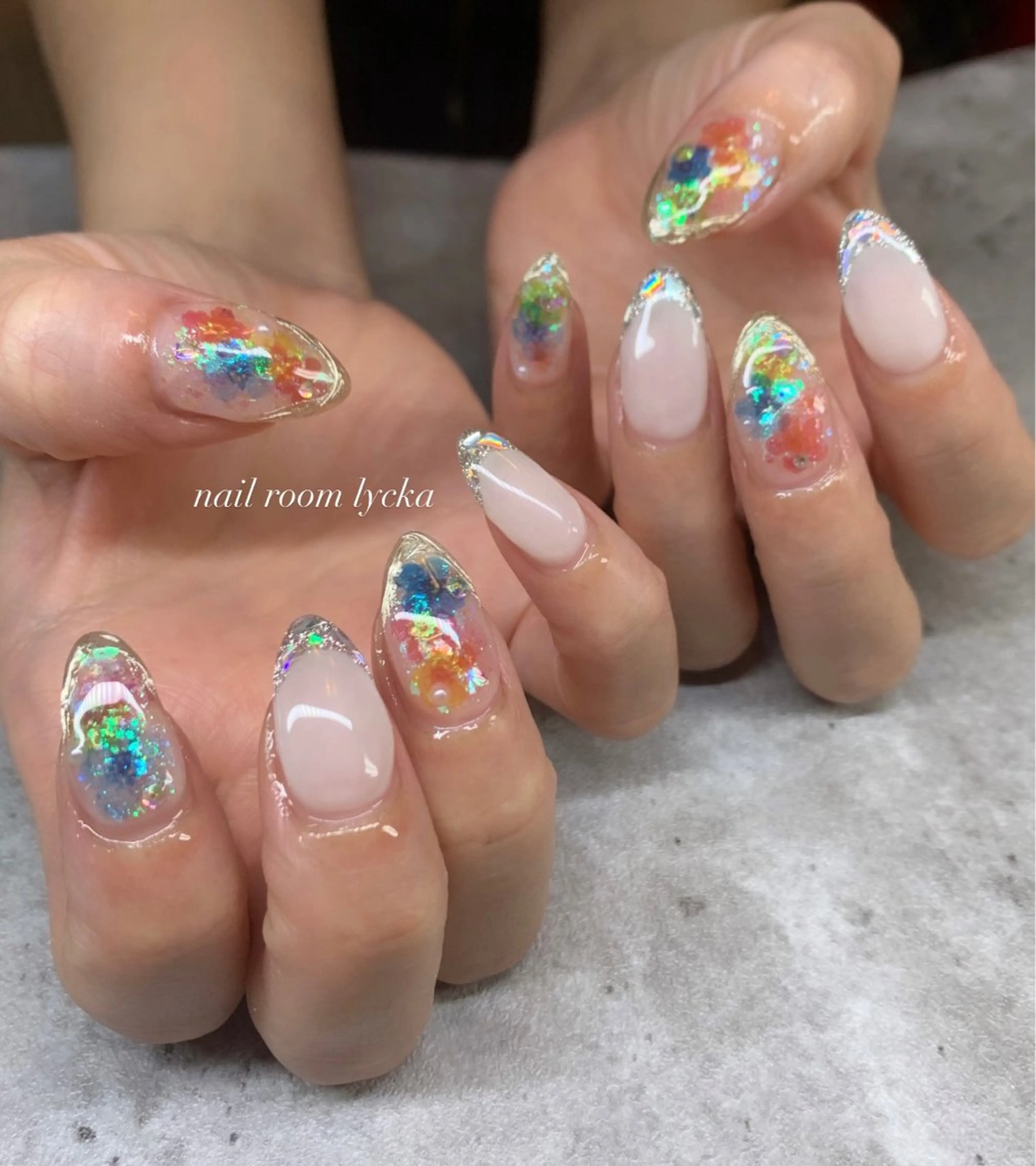 ネイル ﾈｲﾙﾙｰﾑﾘｯｶ 𝐦𝐚𝐲𝐮のネイルデザイン