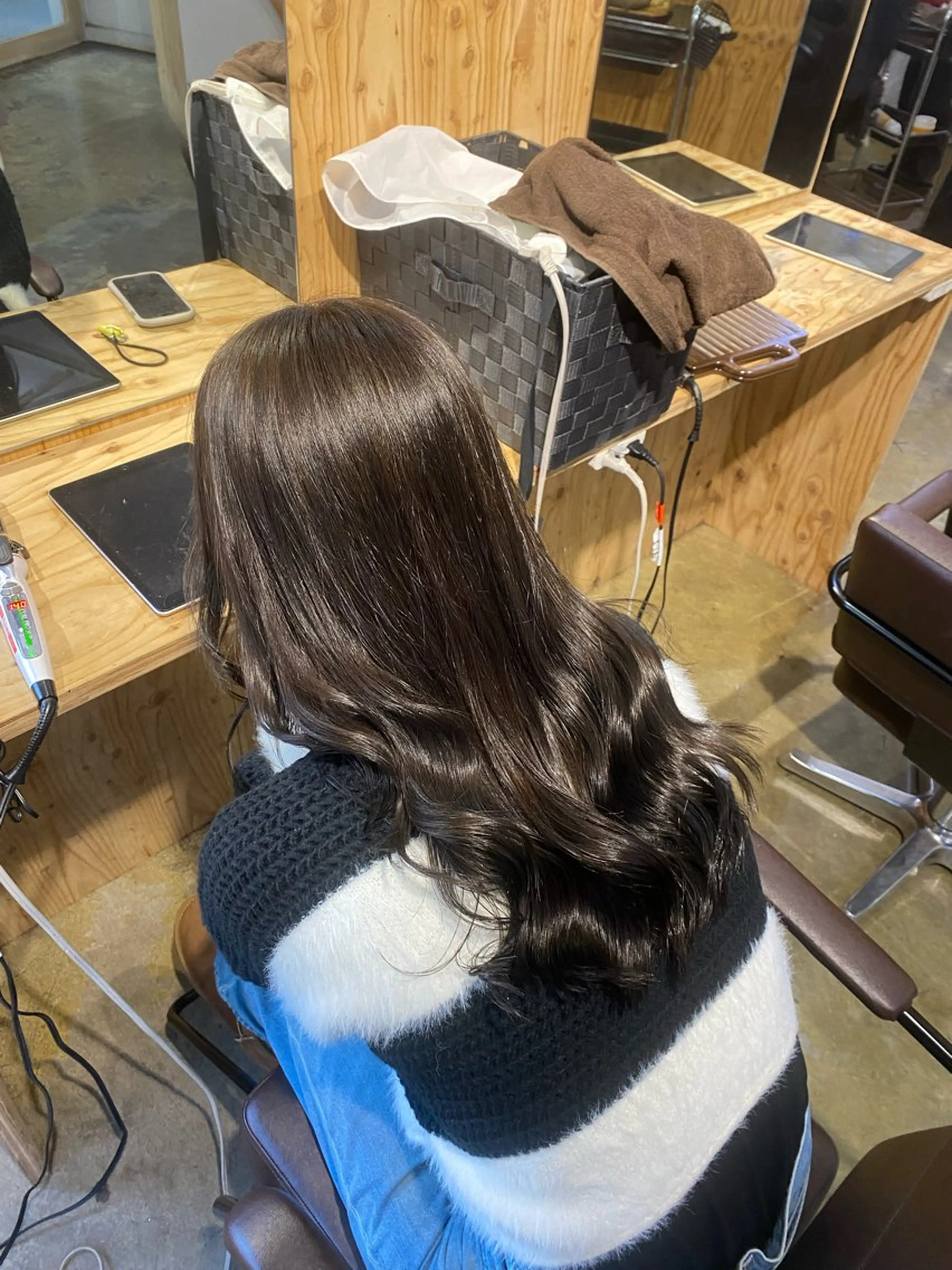 ロング カラー ブリーチカラーと、髪 質改善。HARUKAのヘアスタイル