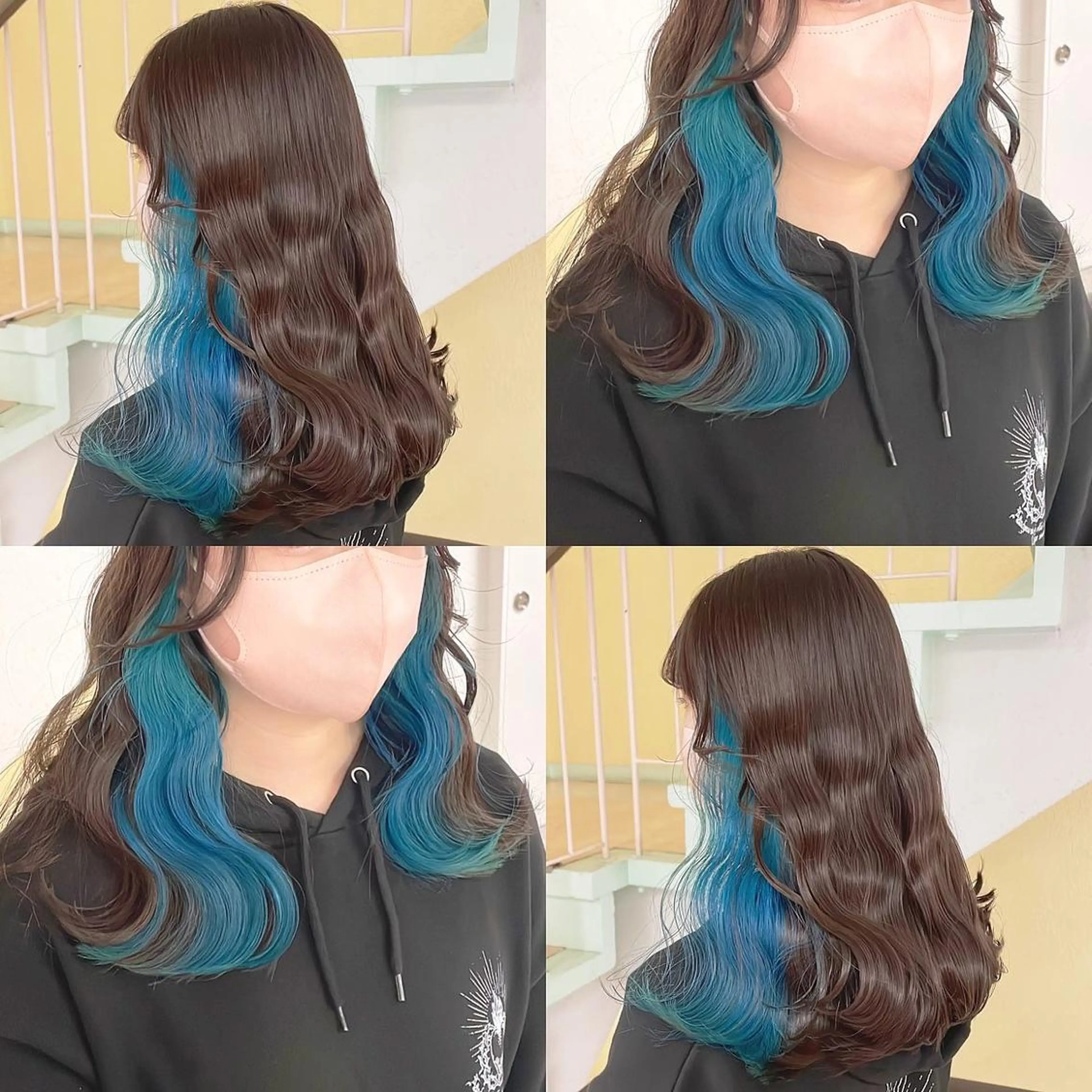 カラー ブリーチ ヘアカラー トリートメント 渋谷:インナーカラー ／🍒エリカ🍒のヘアスタイル