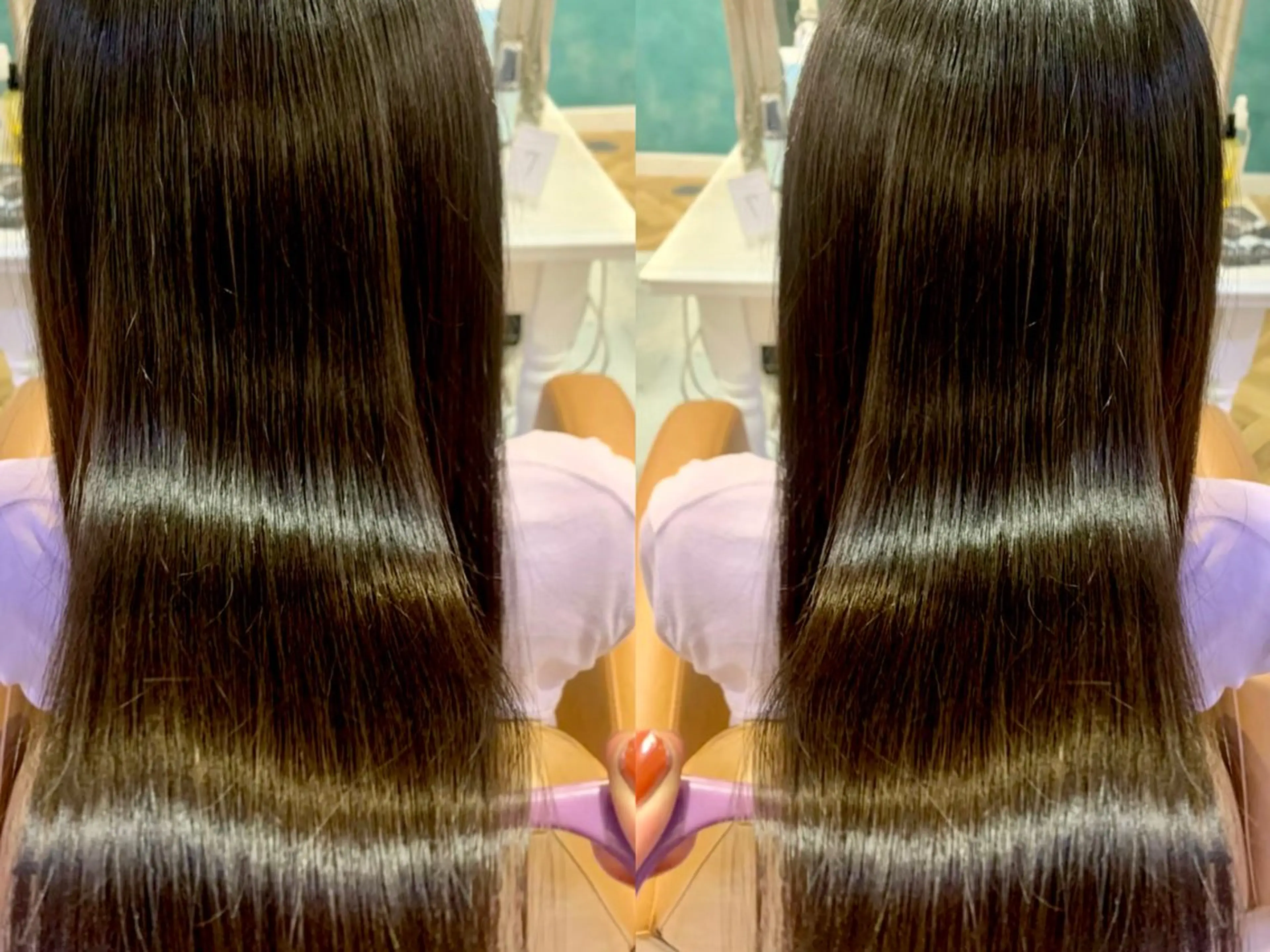 ミディアム レイヤー/韓国❣️ 髪質改善/e_kiのヘアスタイル