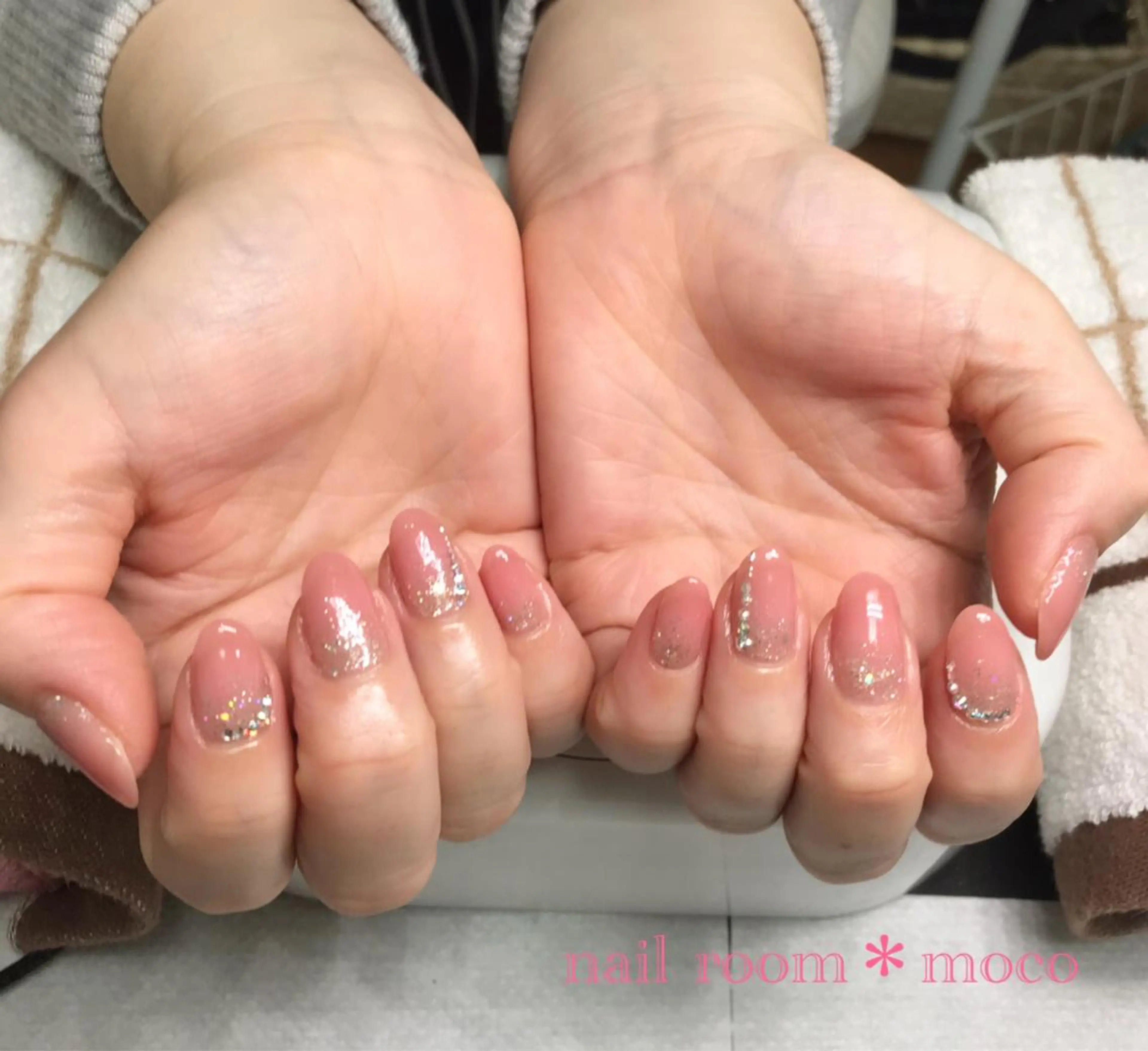 ネイル ラメ(グリッター) nailroom mocoのネイルデザイン