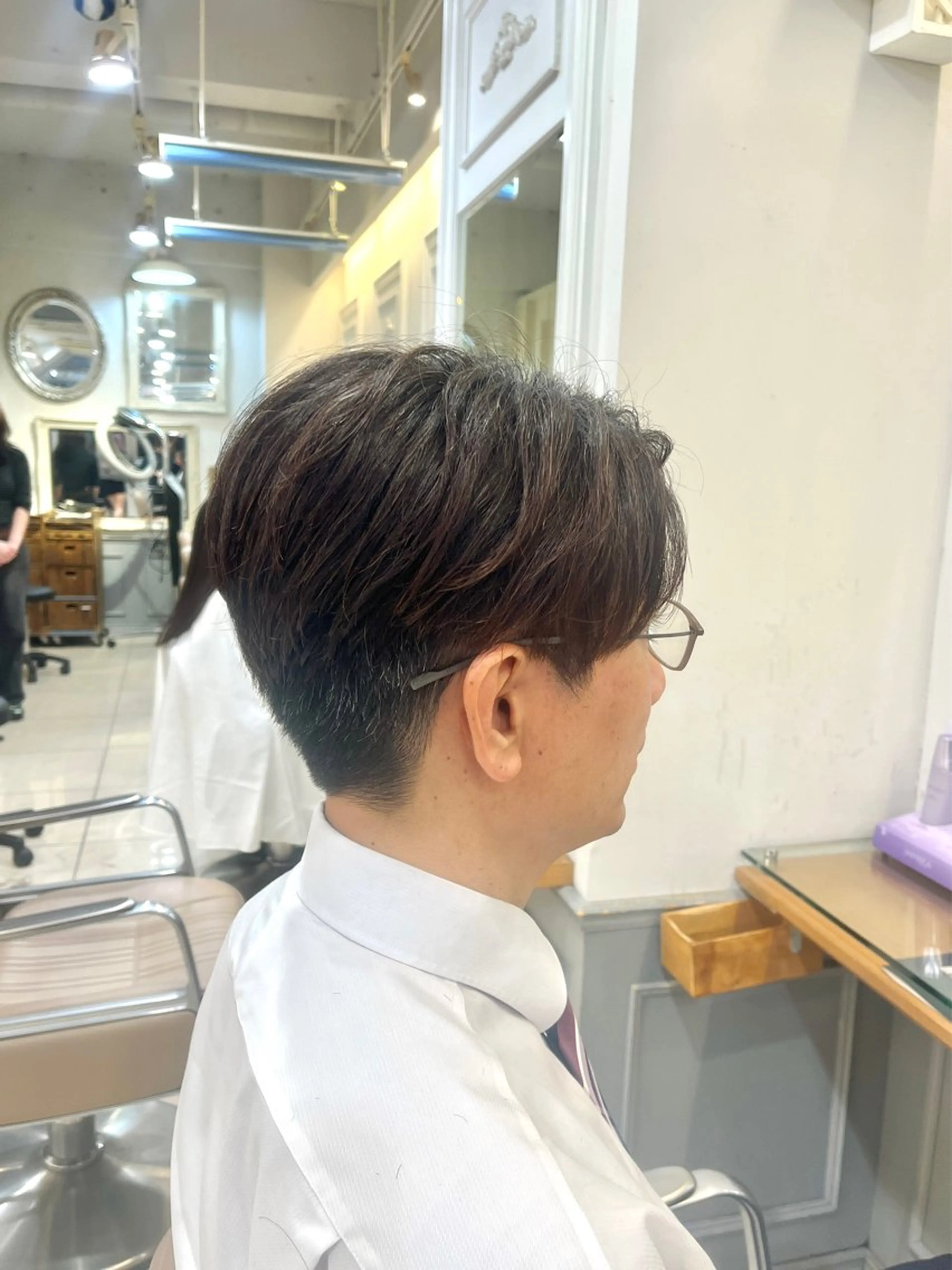 メンズ センターパート 刈り上げ メンズパーマ/ 横浜/佐藤桃香 🦥のヘアスタイル