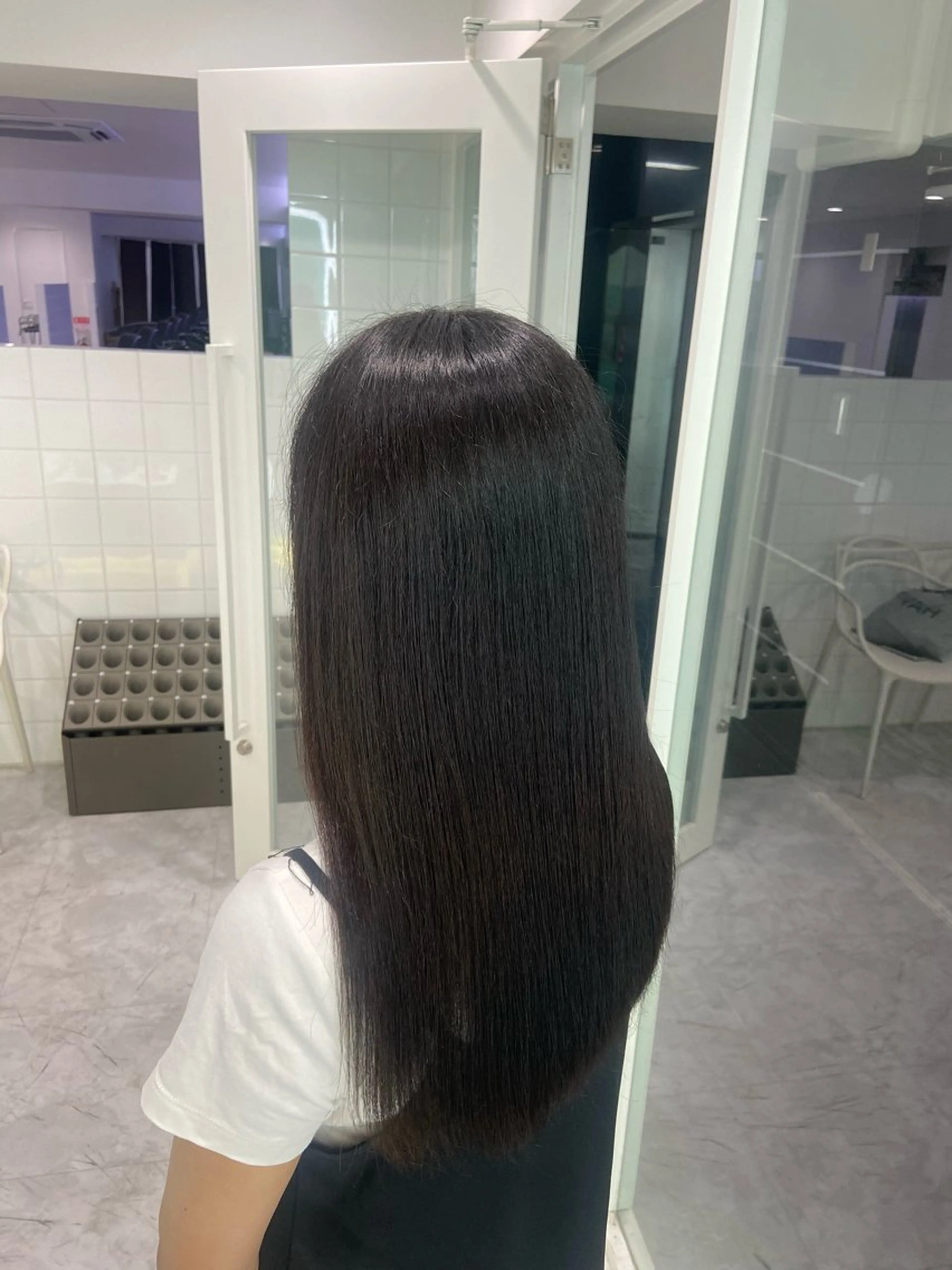 セミロング カラー ヘアアレンジ Over hair_ misakiのヘアスタイル